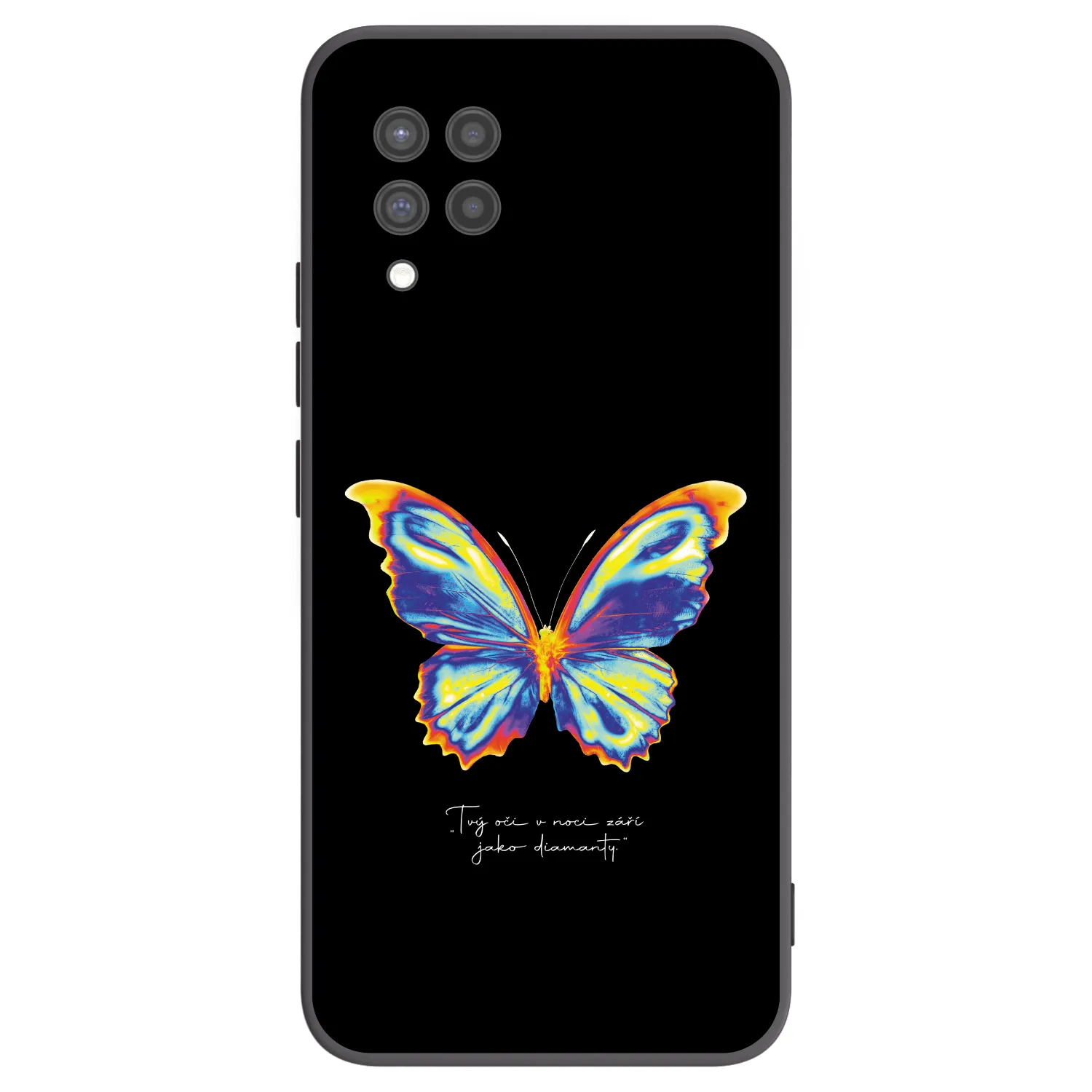 Picasee fekete szilikon tok az alábbi mobiltelefonokra Samsung Galaxy A42 A426B - Diamanty Black