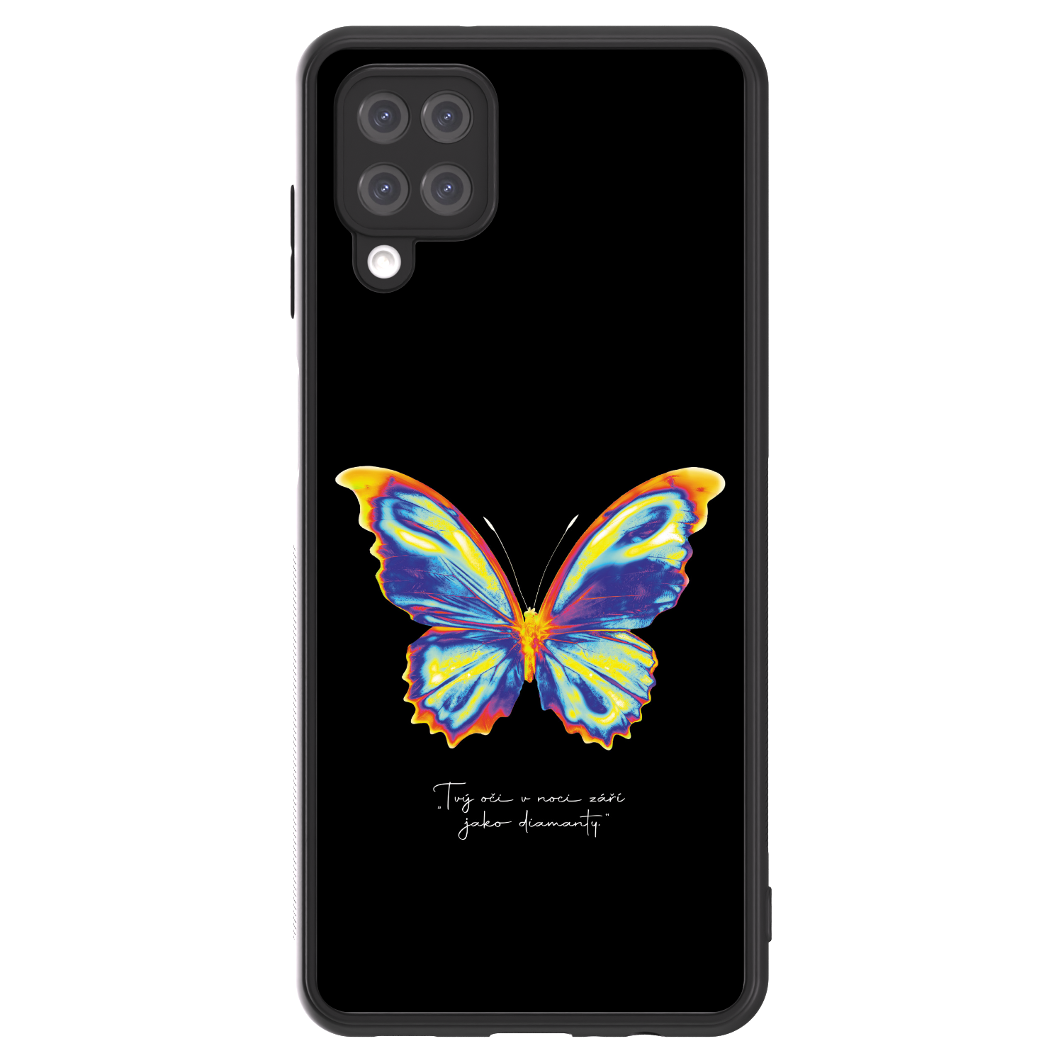 Picasee ULTIMATE CASE Samsung Galaxy A12 A125F - készülékre - Diamanty Black