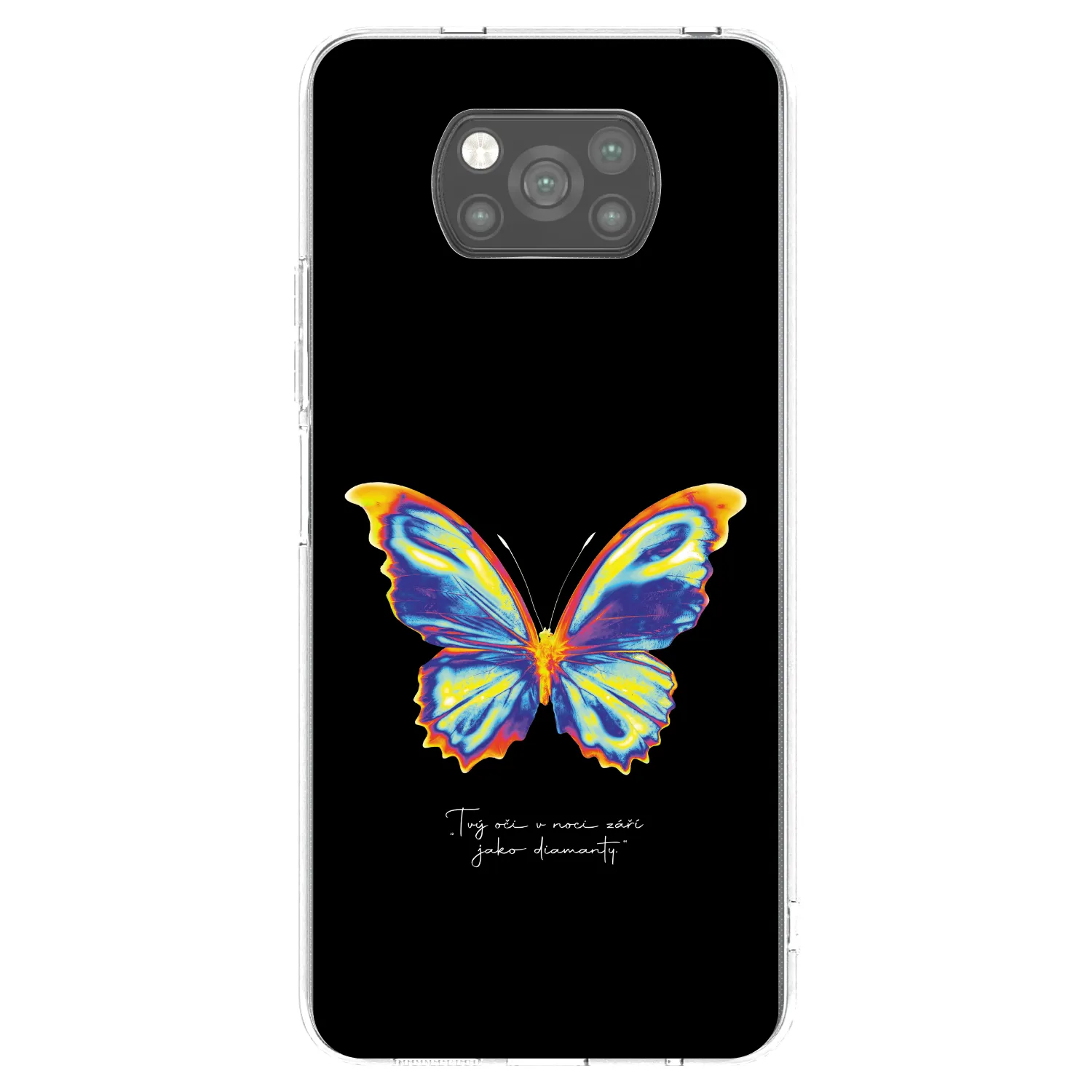 Picasee fekete szilikon tok az alábbi mobiltelefonokra Xiaomi Poco X3 Pro - Diamanty Black