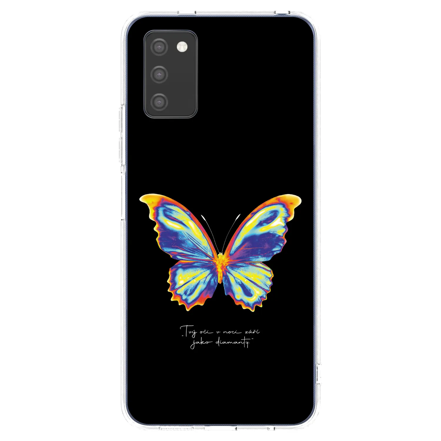 Picasee átlátszó szilikon tok az alábbi mobiltelefonokra Samsung Galaxy A02s A025G - Diamanty Black