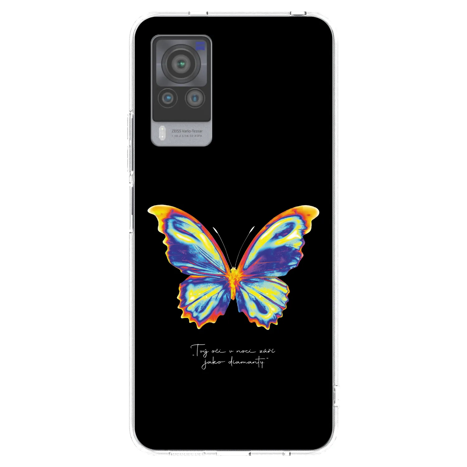 Picasee átlátszó szilikon tok az alábbi mobiltelefonokra Vivo X60 Pro 5G - Diamanty Black