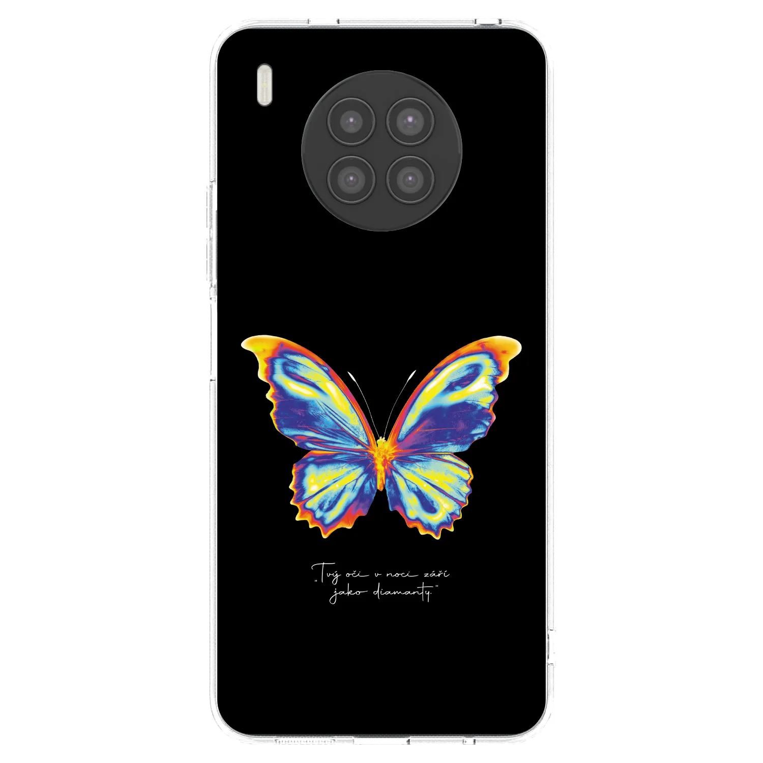 Picasee átlátszó szilikon tok az alábbi mobiltelefonokra Huawei Nova 8i - Diamanty Black