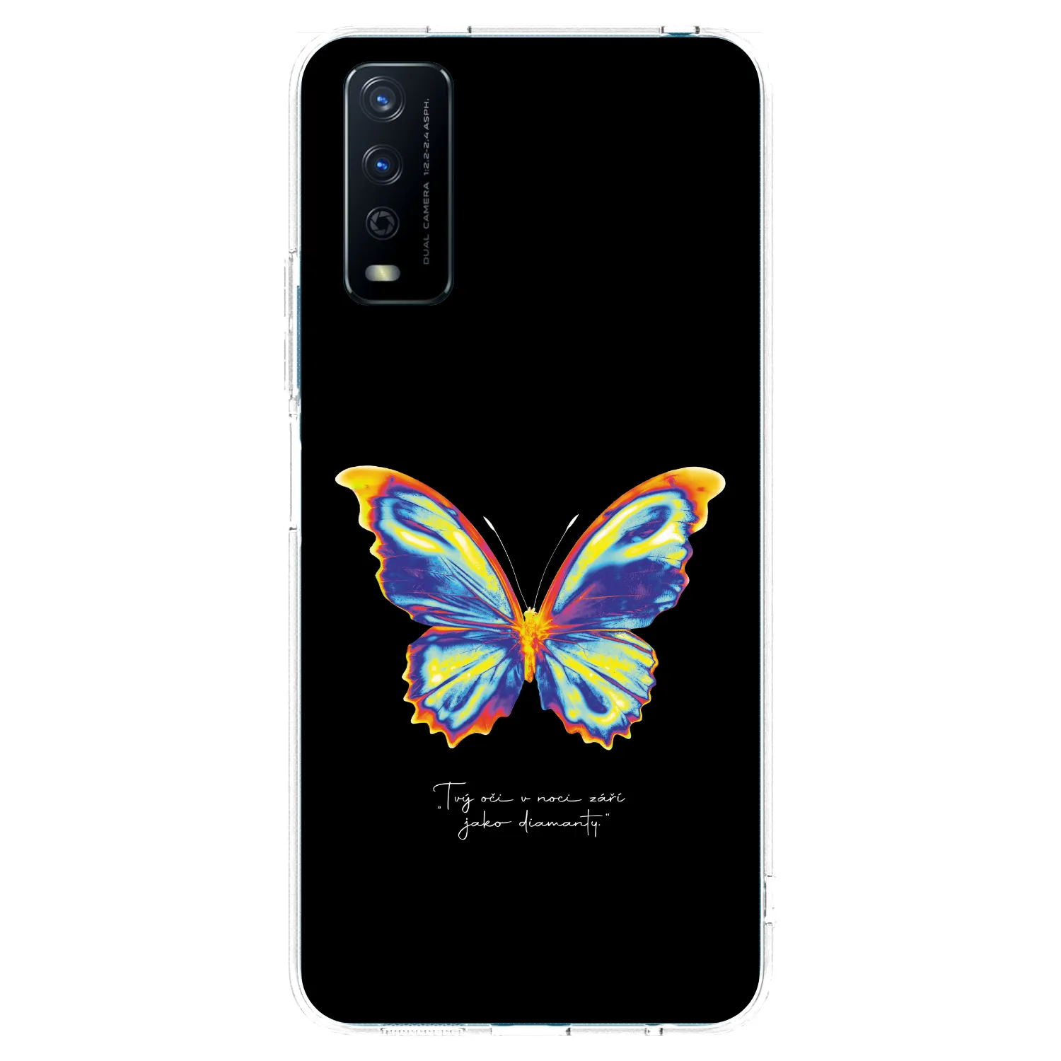 Picasee átlátszó szilikon tok az alábbi mobiltelefonokra Vivo Y11s - Diamanty Black