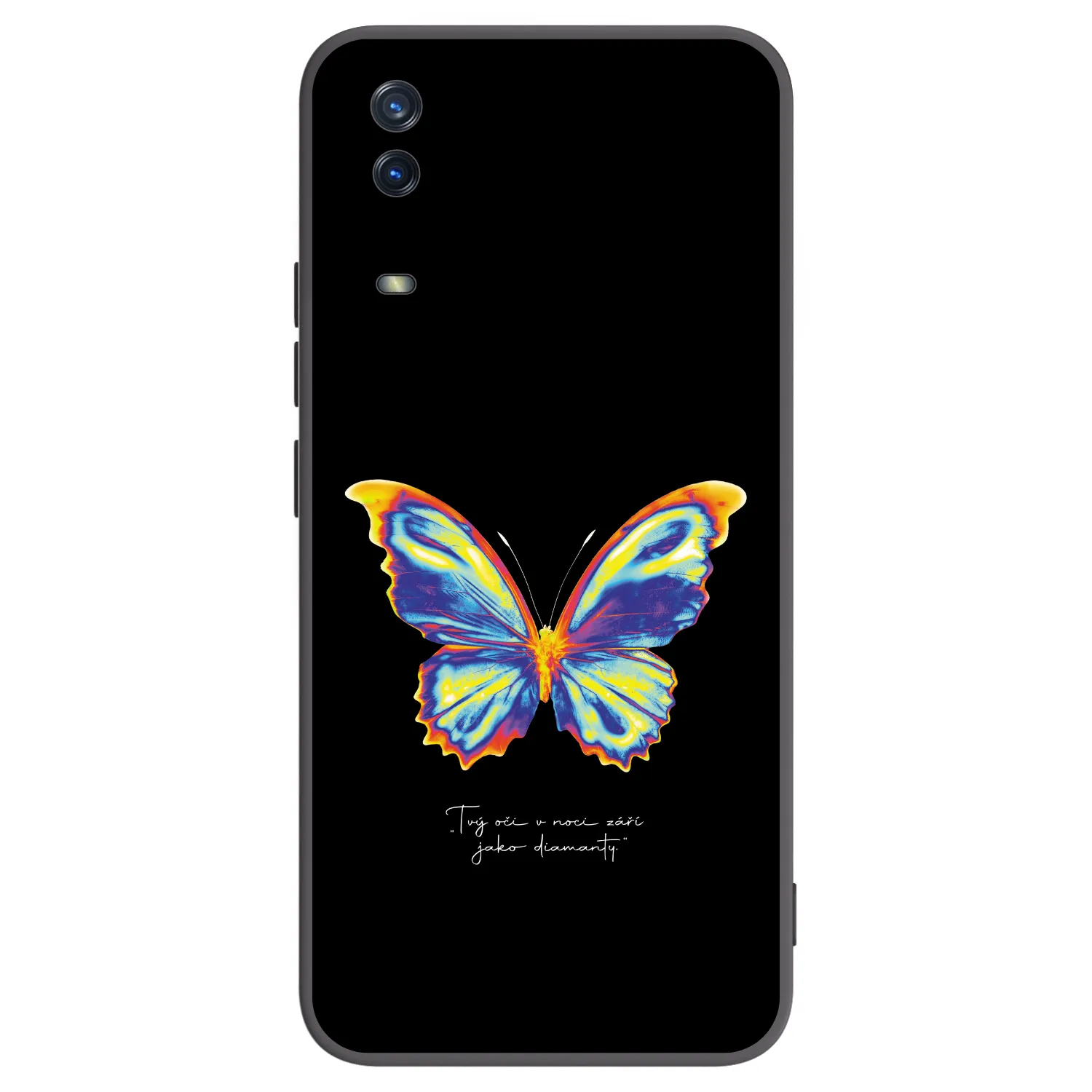 Picasee fekete szilikon tok az alábbi mobiltelefonokra Vivo Y11s - Diamanty Black