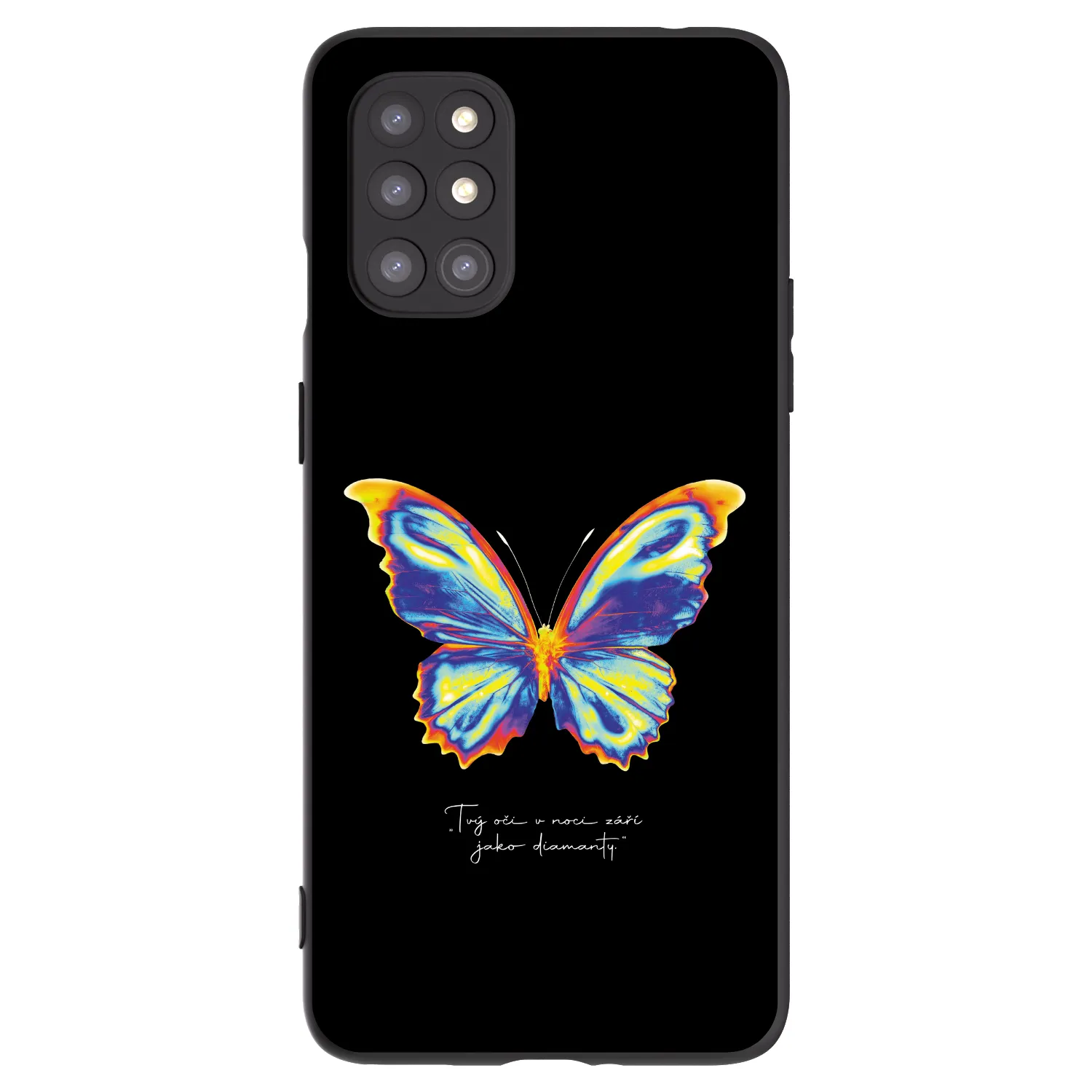 Picasee fekete szilikon tok az alábbi mobiltelefonokra OnePlus 8T - Diamanty Black