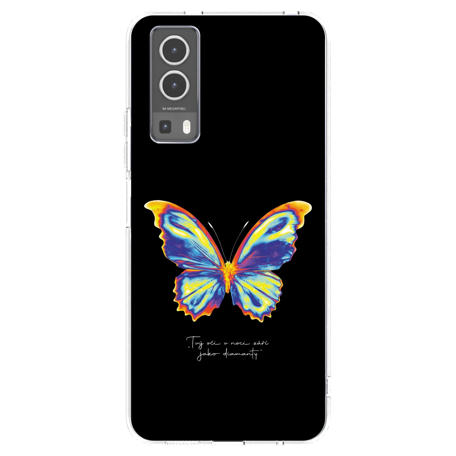 Picasee átlátszó szilikon tok az alábbi mobiltelefonokra Vivo Y72 5G - Diamanty Black