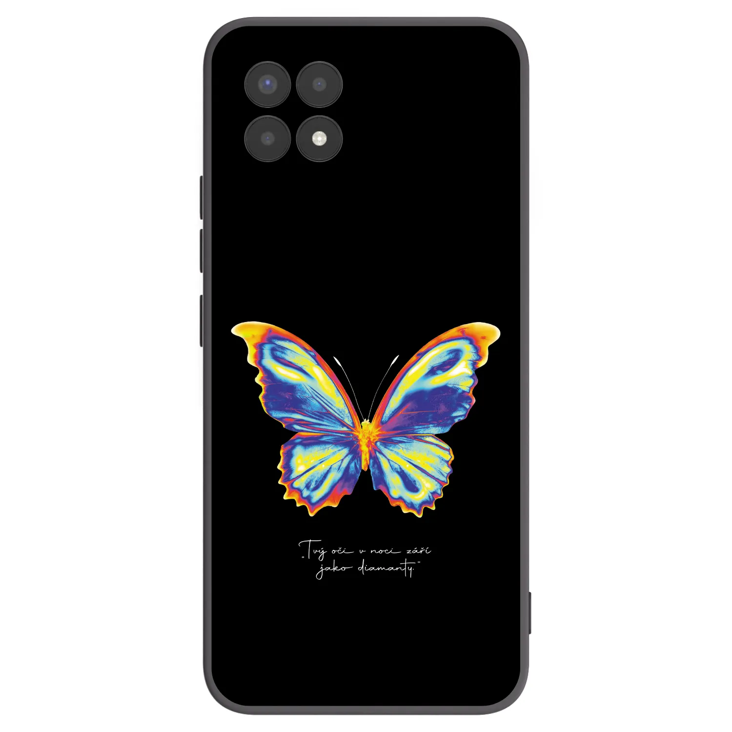 Picasee fekete szilikon tok az alábbi mobiltelefonokra Realme 8i - Diamanty Black