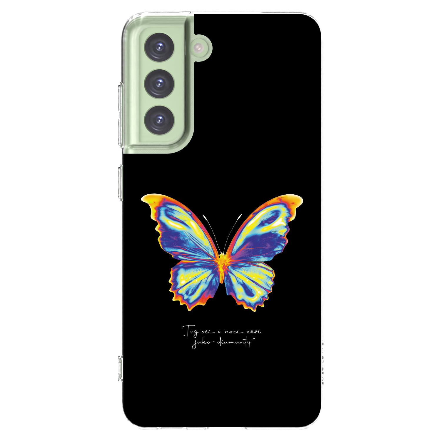Picasee átlátszó szilikon tok az alábbi mobiltelefonokra Samsung Galaxy S21 FE 5G - Diamanty Black