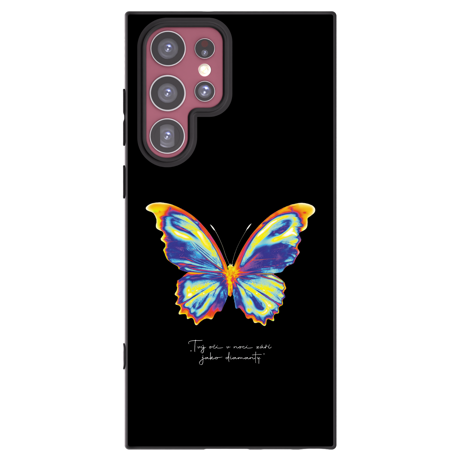 Picasee fekete szilikon tok az alábbi mobiltelefonokra Samsung Galaxy S22 Ultra 5G - Diamanty Black