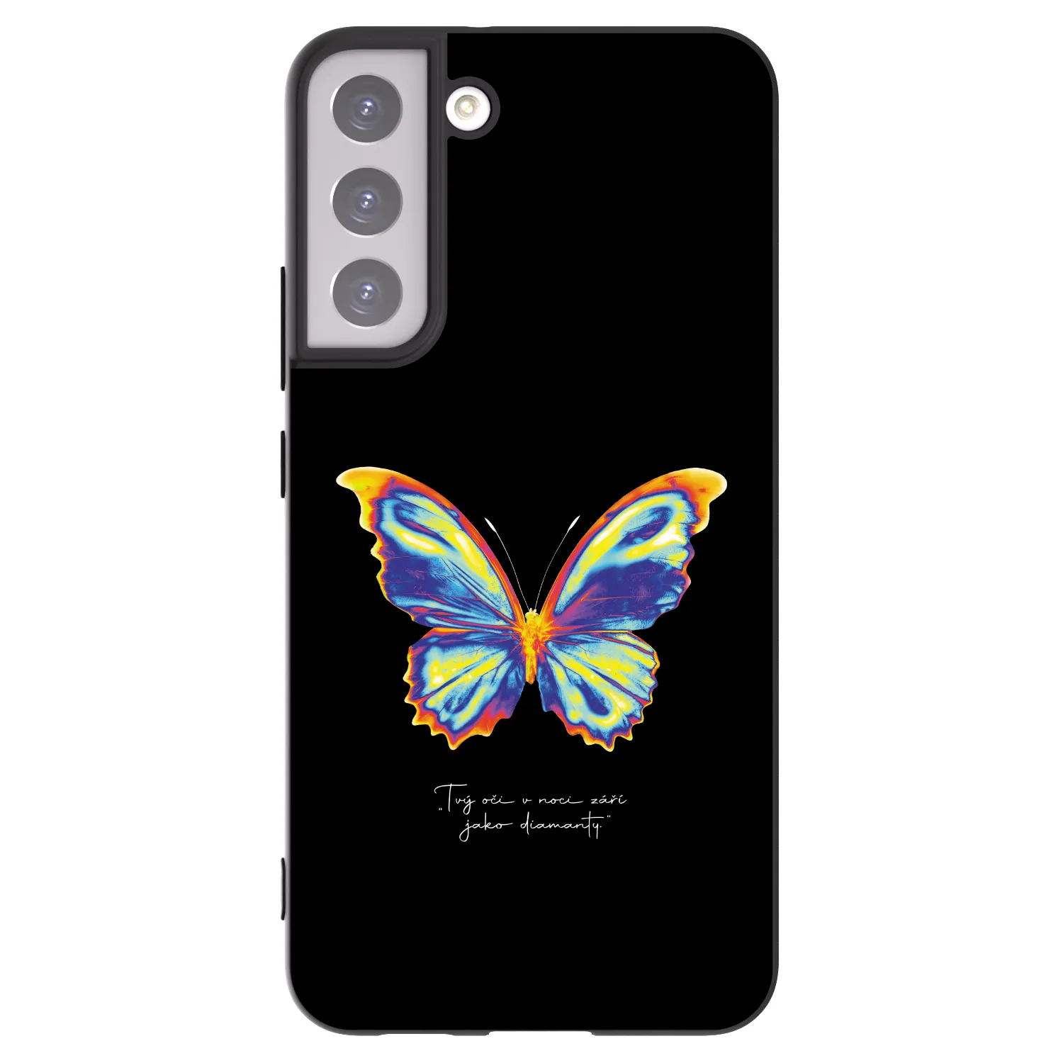 Picasee fekete szilikon tok az alábbi mobiltelefonokra Samsung Galaxy S22+ 5G - Diamanty Black