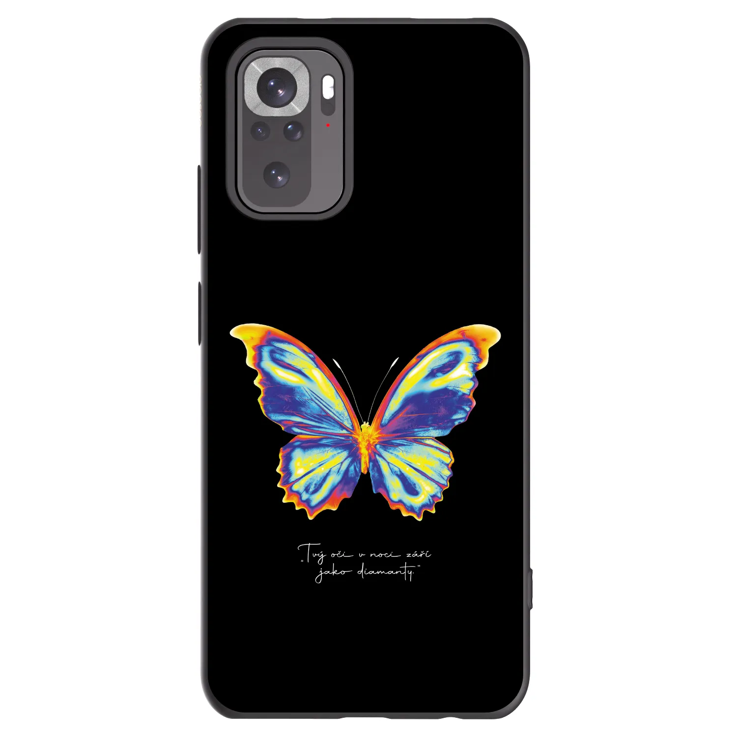 Picasee fekete szilikon tok az alábbi mobiltelefonokra Xiaomi Redmi Note 11S 4G - Diamanty Black