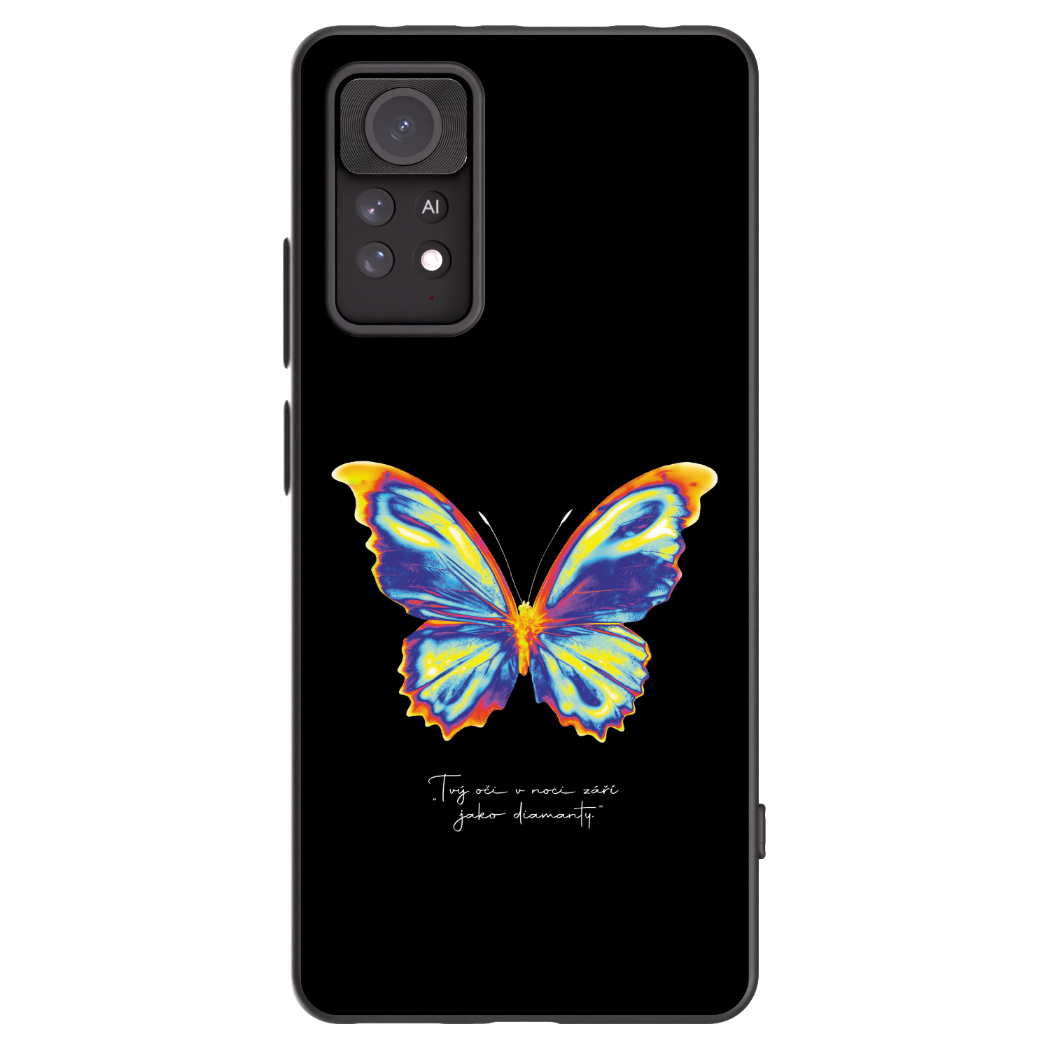 Picasee fekete szilikon tok az alábbi mobiltelefonokra Xiaomi Redmi Note 11 Pro 5G - Diamanty Black