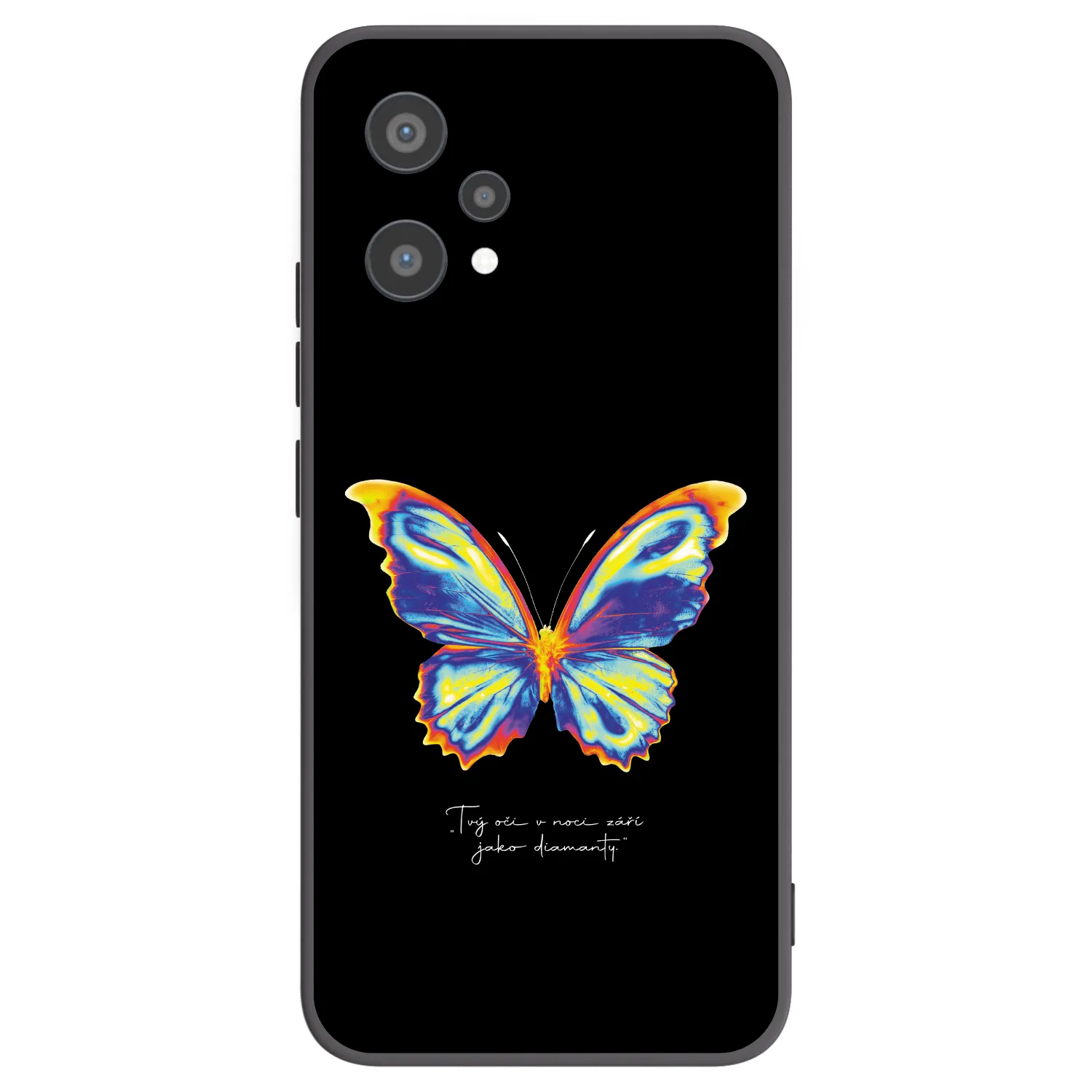 Picasee fekete szilikon tok az alábbi mobiltelefonokra Realme 9 Pro 5G - Diamanty Black