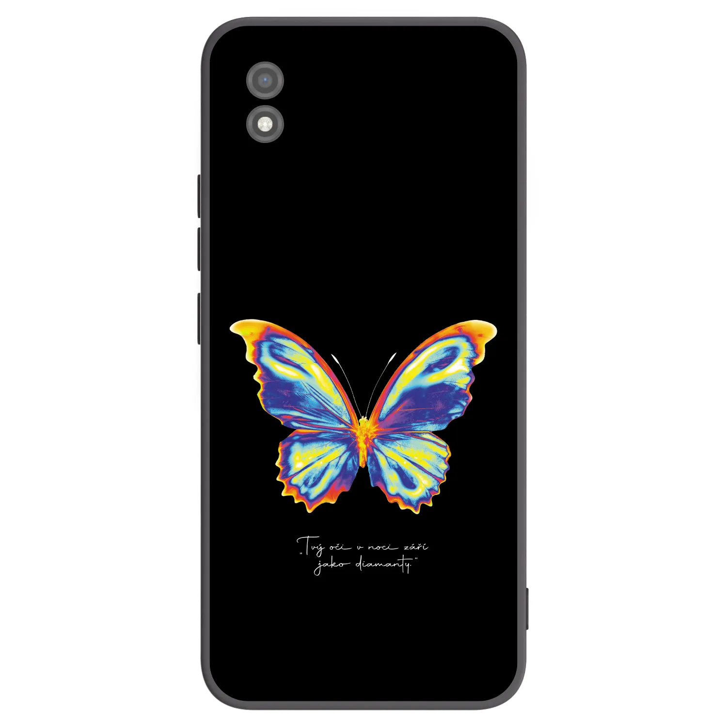 Picasee fekete szilikon tok az alábbi mobiltelefonokra Realme C11 (2021) - Diamanty Black