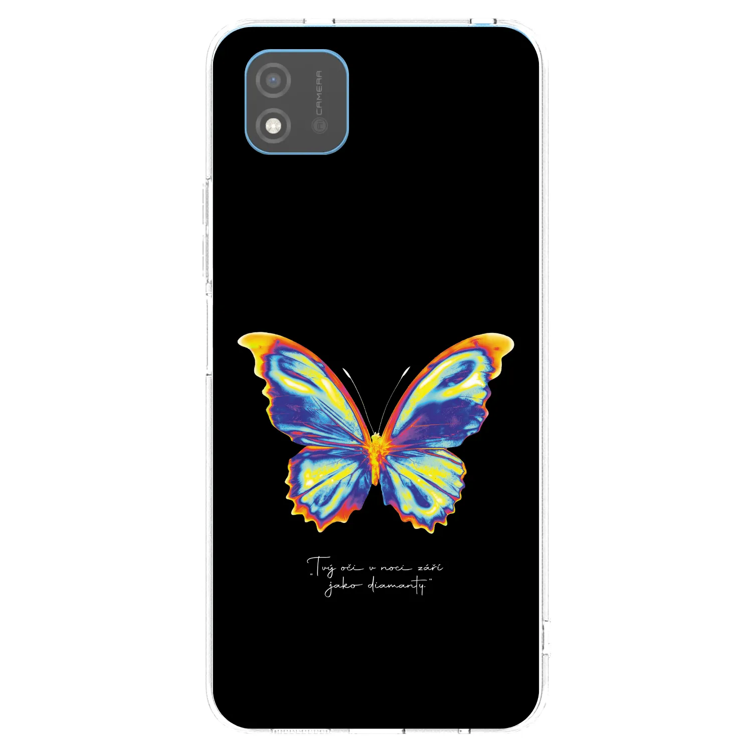Picasee átlátszó szilikon tok az alábbi mobiltelefonokra Realme C11 (2021) - Diamanty Black