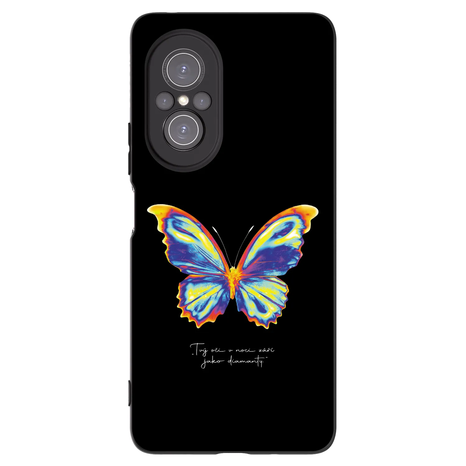 Picasee fekete szilikon tok az alábbi mobiltelefonokra Huawei Nova 9 SE - Diamanty Black