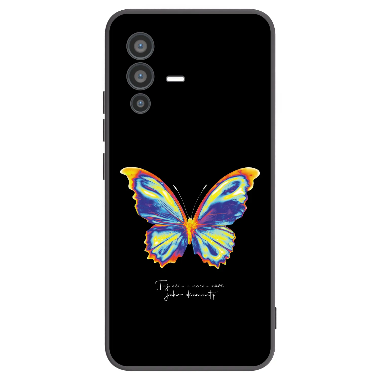 Picasee fekete szilikon tok az alábbi mobiltelefonokra Vivo V23 5G - Diamanty Black