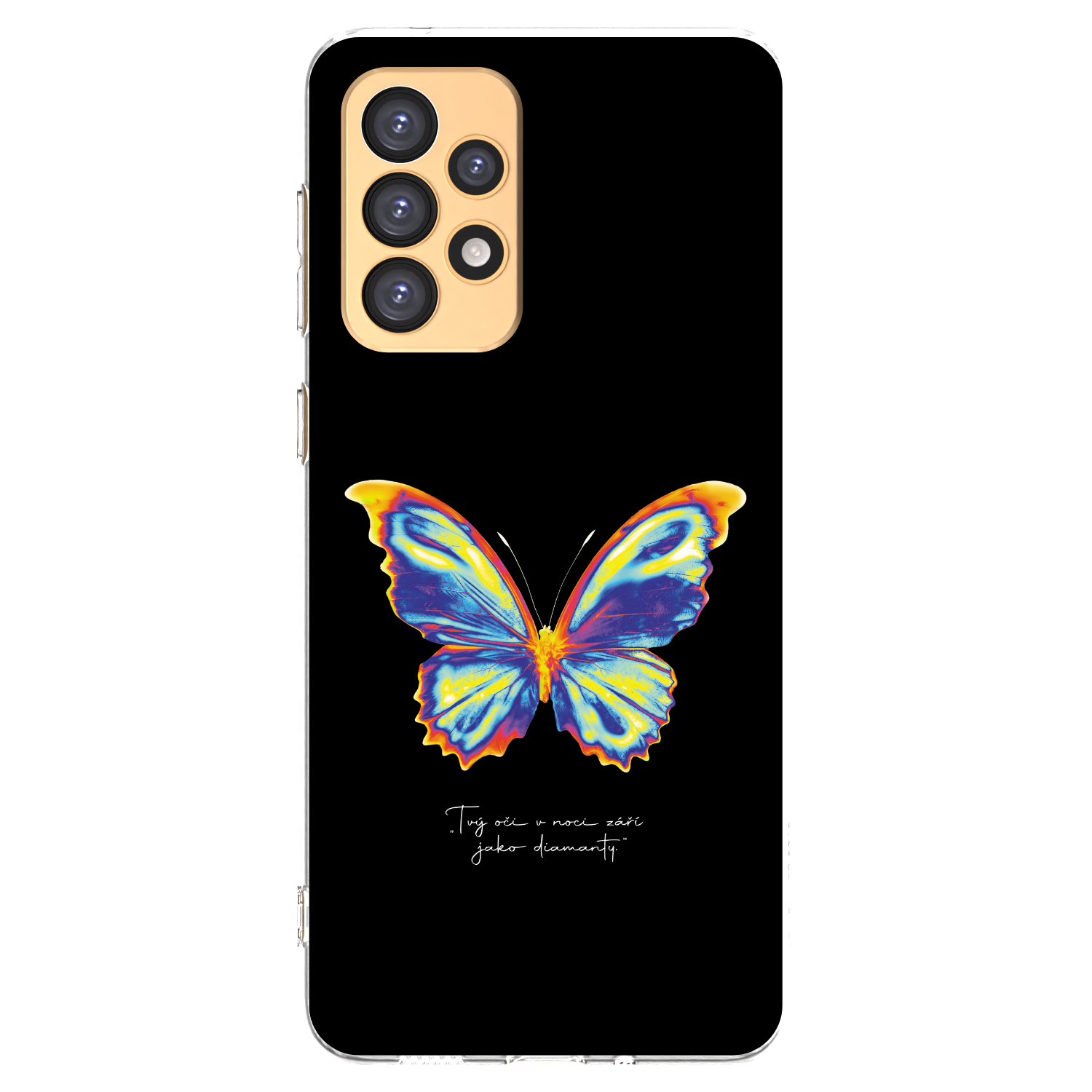 Picasee átlátszó szilikon tok az alábbi mobiltelefonokra Samsung Galaxy A33 5G A336 - Diamanty Black