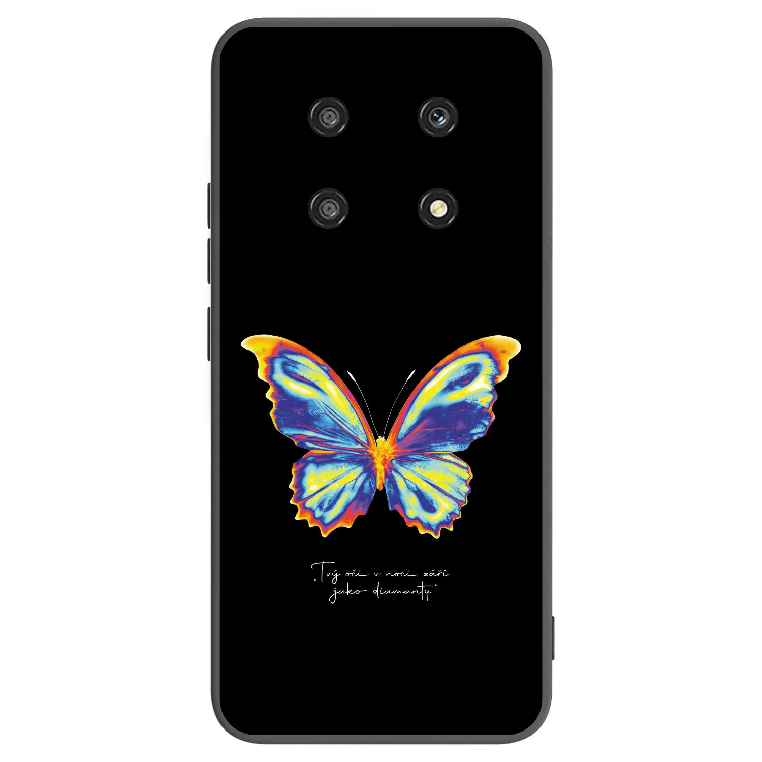 Picasee fekete szilikon tok az alábbi mobiltelefonokra Honor Magic4 Lite 5G - Diamanty Black