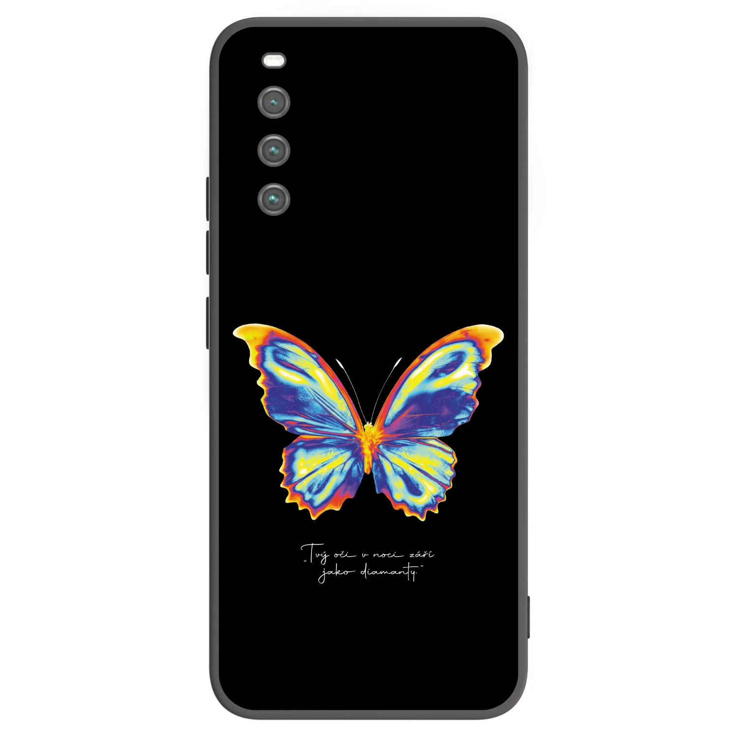 Picasee fekete szilikon tok az alábbi mobiltelefonokra Sony Xperia 10 IV 5G - Diamanty Black