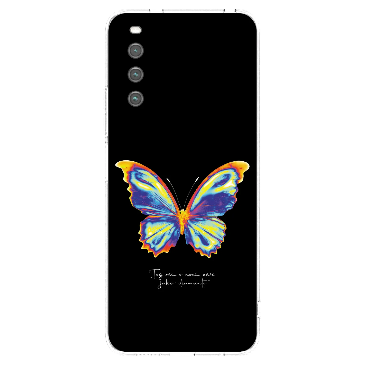 Picasee átlátszó szilikon tok az alábbi mobiltelefonokra Sony Xperia 10 IV 5G - Diamanty Black