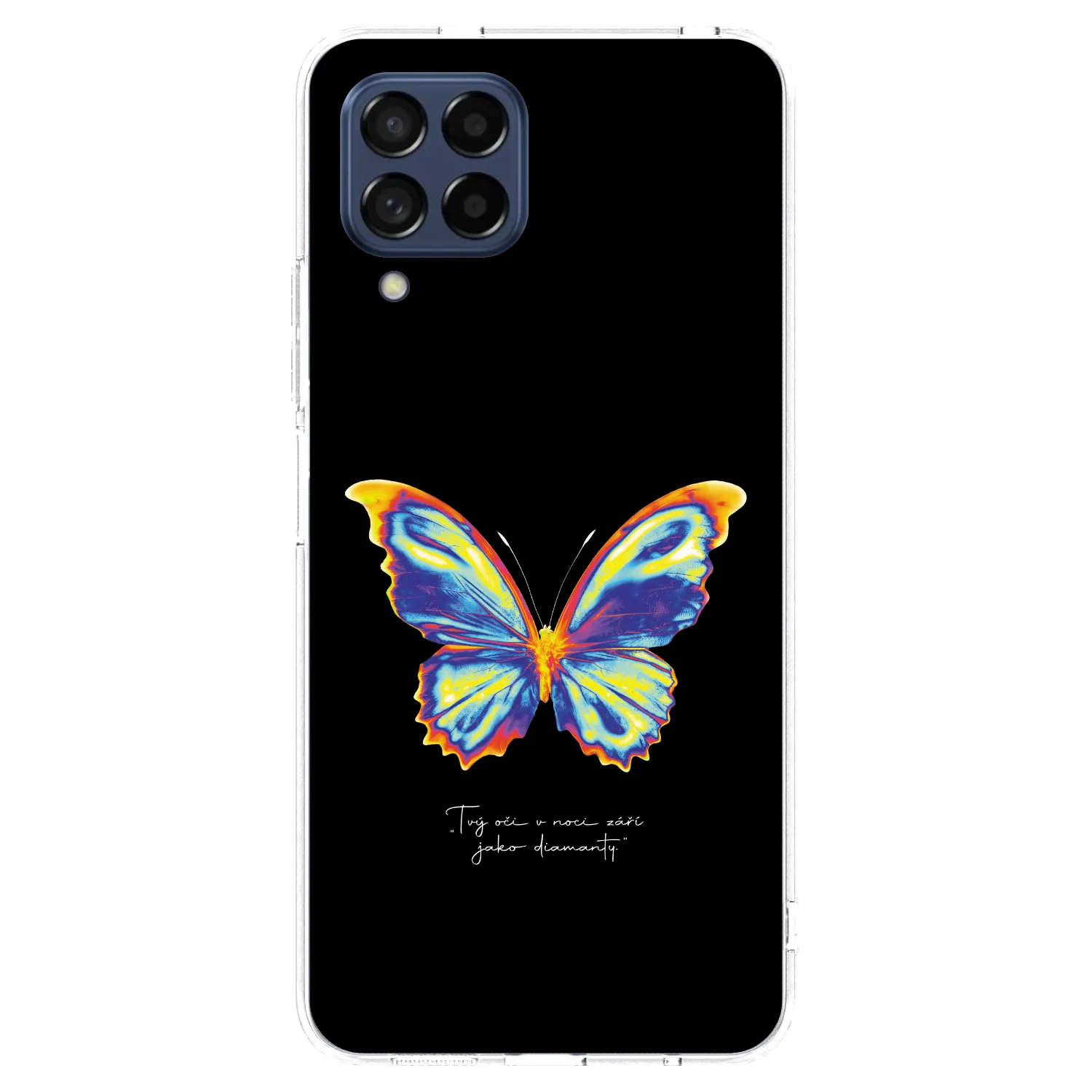 Picasee átlátszó szilikon tok az alábbi mobiltelefonokra Samsung Galaxy M53 5G - Diamanty Black