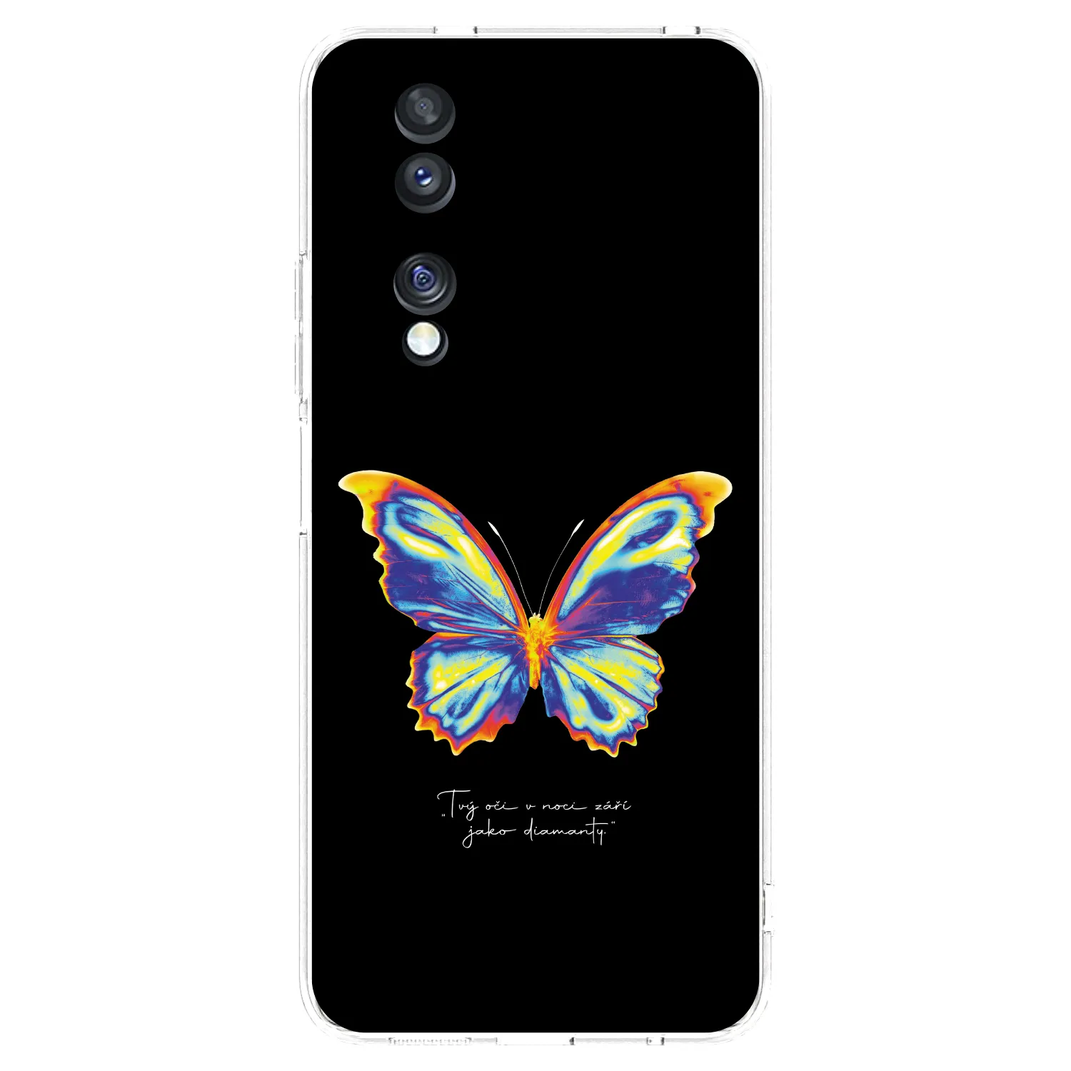 Picasee átlátszó szilikon tok az alábbi mobiltelefonokra Honor 70 - Diamanty Black