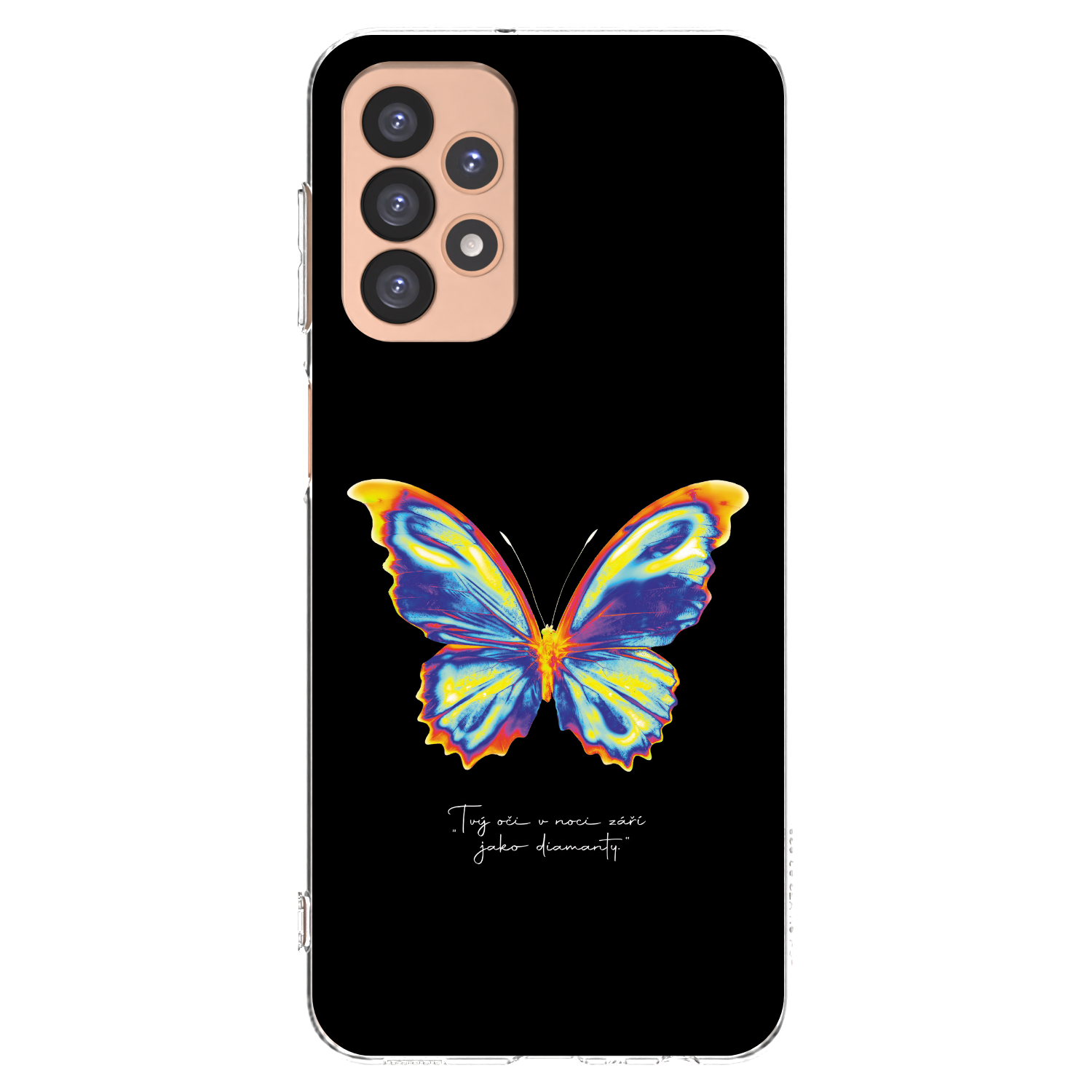 Picasee átlátszó szilikon tok az alábbi mobiltelefonokra Samsung Galaxy A23 A236B 5G - Diamanty Black
