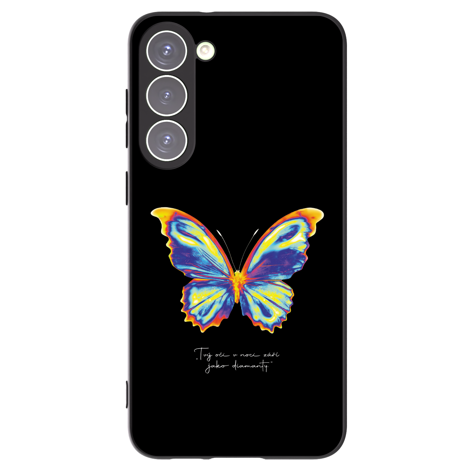 Picasee fekete szilikon tok az alábbi mobiltelefonokra Samsung Galaxy S23+ 5G - Diamanty Black