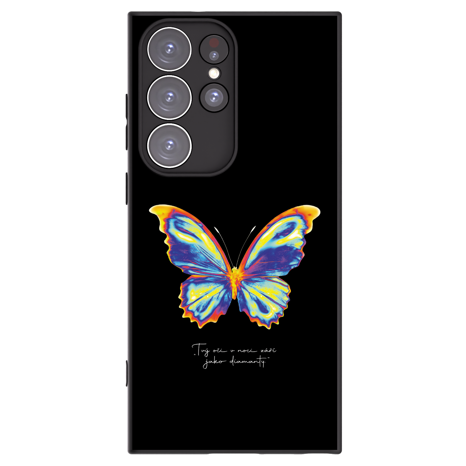 Picasee fekete szilikon tok az alábbi mobiltelefonokra Samsung Galaxy S23 Ultra 5G - Diamanty Black