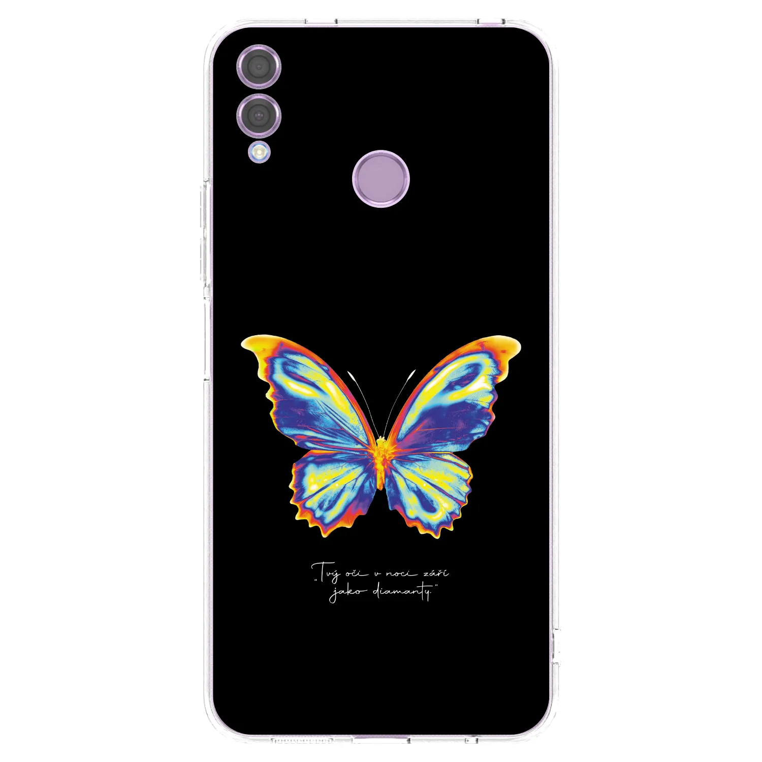 Picasee átlátszó szilikon tok az alábbi mobiltelefonokra Honor 8X - Diamanty Black
