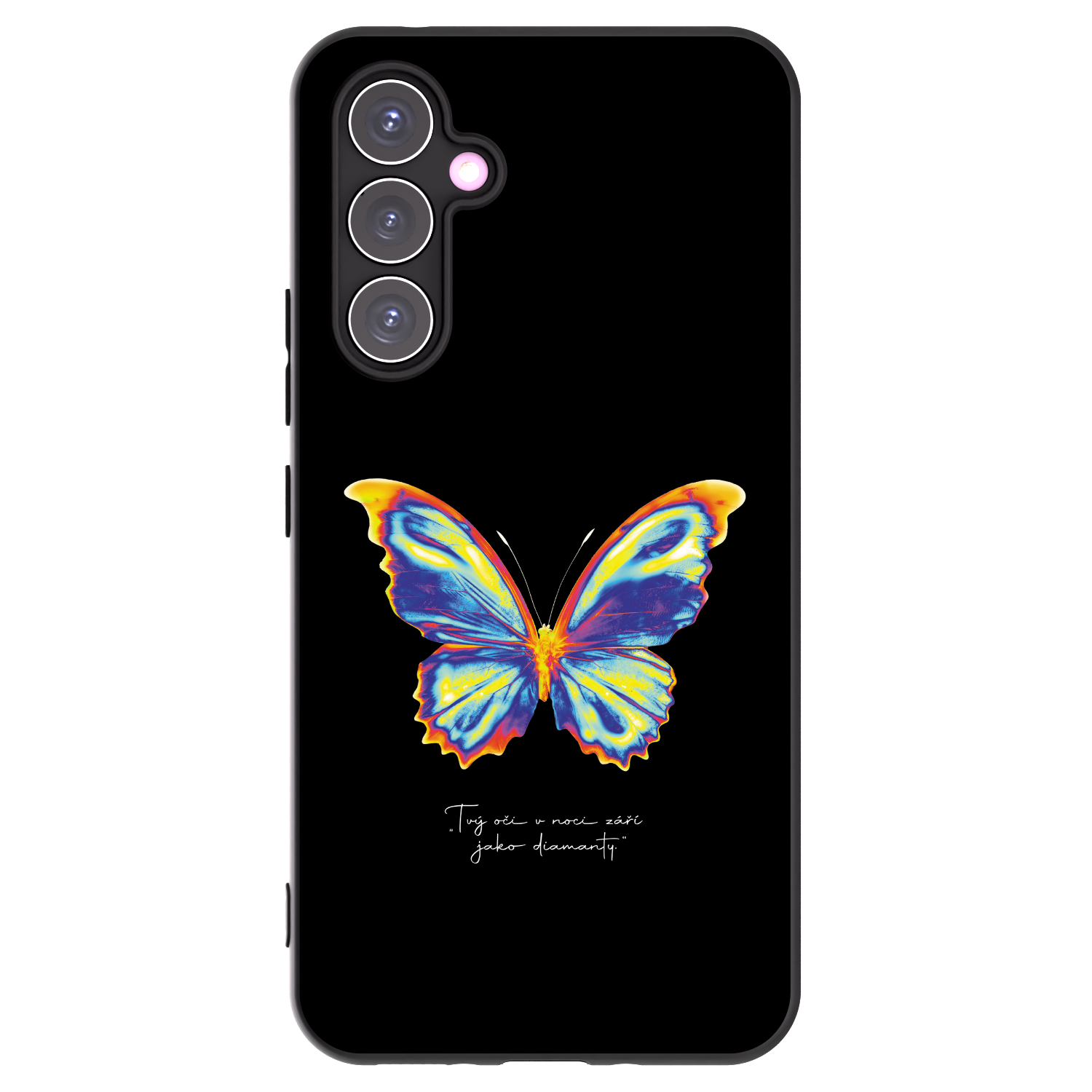 Picasee fekete szilikon tok az alábbi mobiltelefonokra Samsung Galaxy A54 5G A546B - Diamanty Black