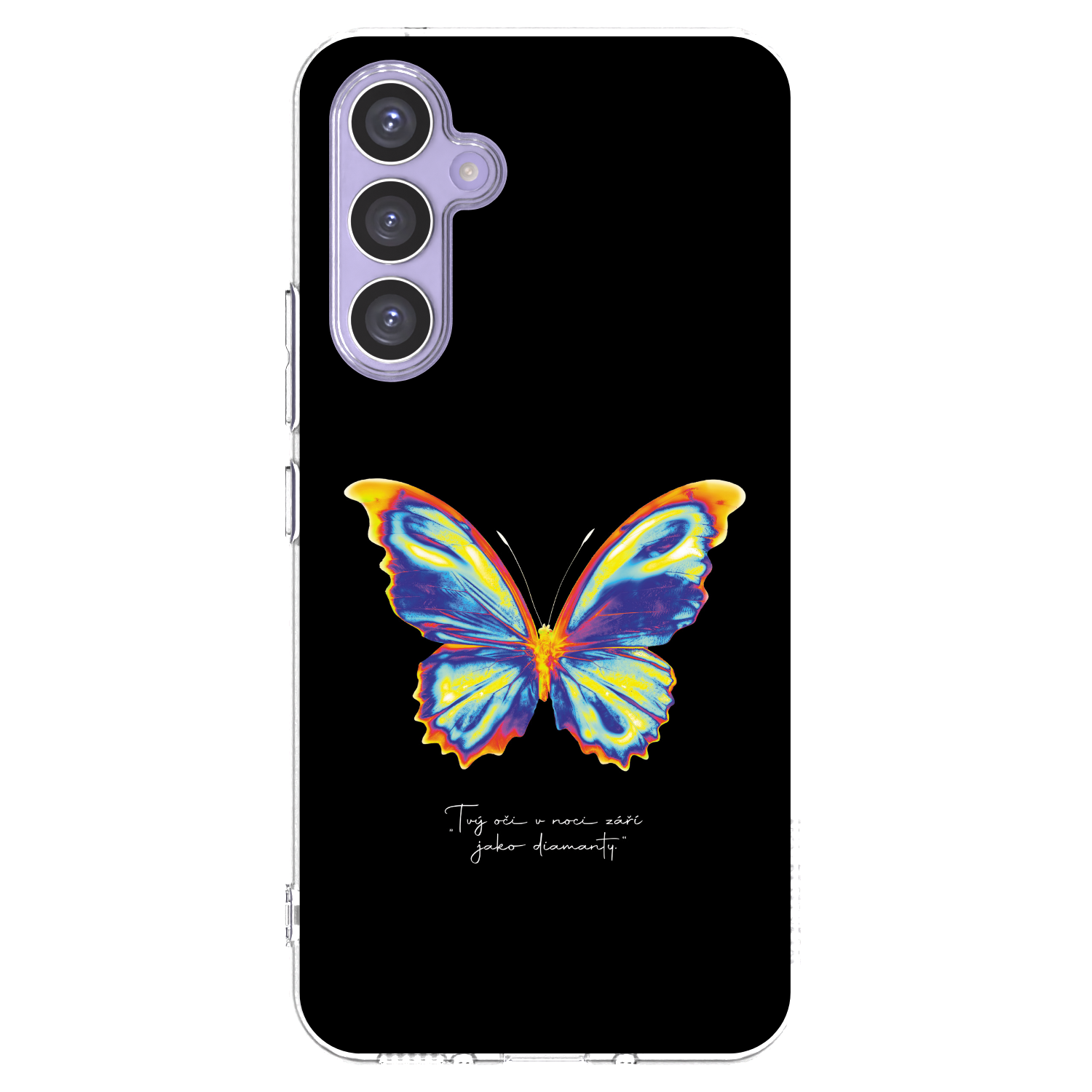 Picasee átlátszó szilikon tok az alábbi mobiltelefonokra Samsung Galaxy A54 5G A546B - Diamanty Black