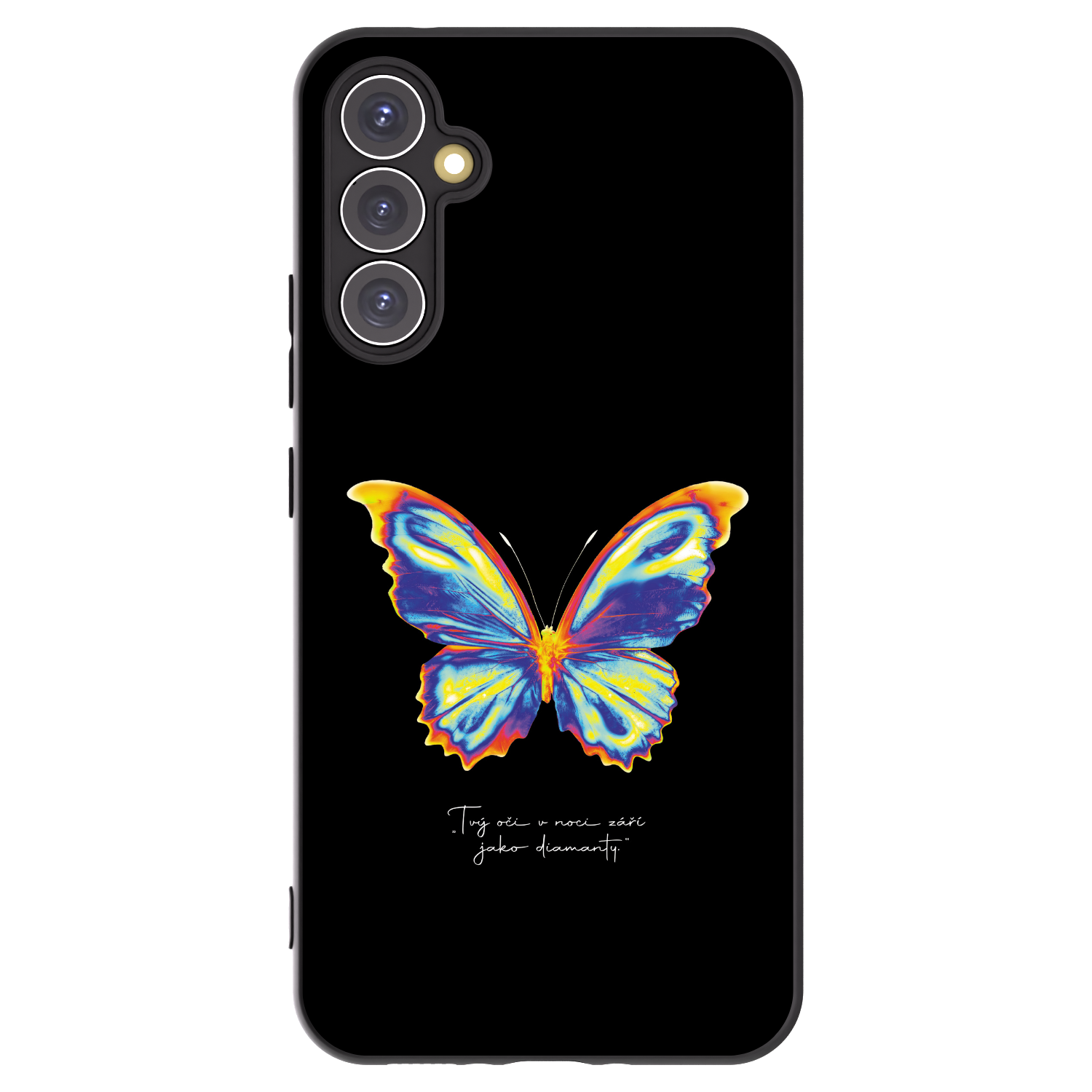 Picasee fekete szilikon tok az alábbi mobiltelefonokra Samsung Galaxy A34 5G A346B - Diamanty Black