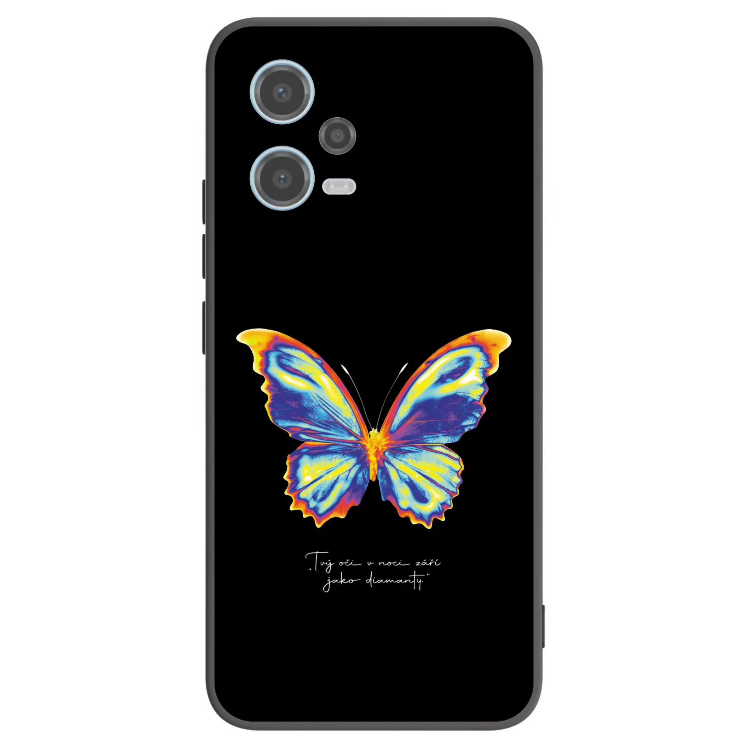 Picasee fekete szilikon tok az alábbi mobiltelefonokra Xiaomi Redmi Note 12 5G - Diamanty Black