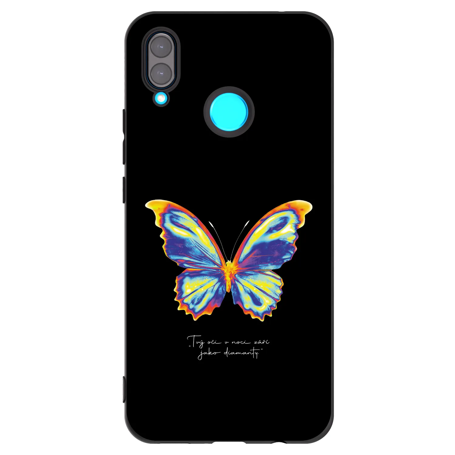 Picasee fekete szilikon tok az alábbi mobiltelefonokra Huawei Nova 3i - Diamanty Black