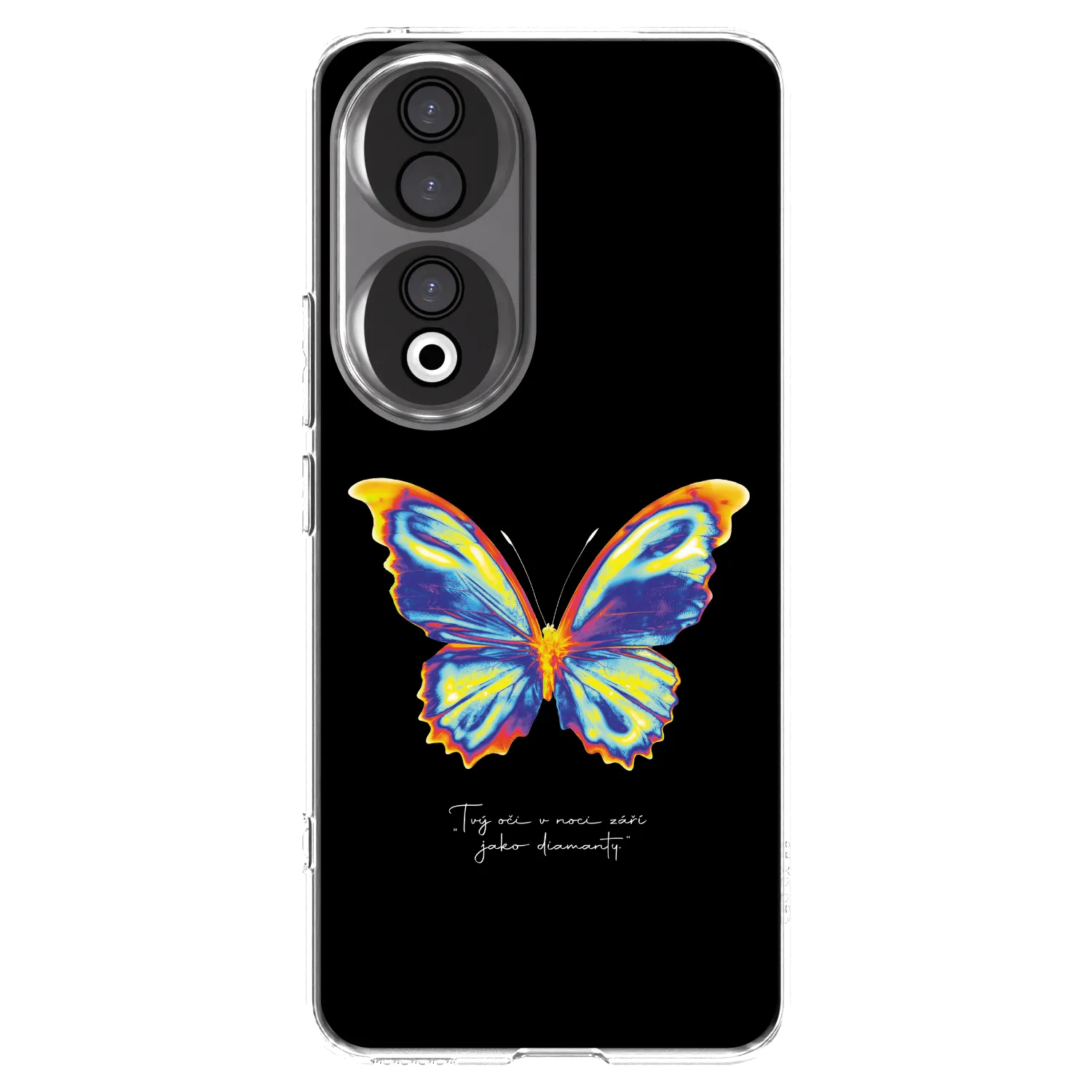 Picasee átlátszó szilikon tok az alábbi mobiltelefonokra Honor 90 5G - Diamanty Black
