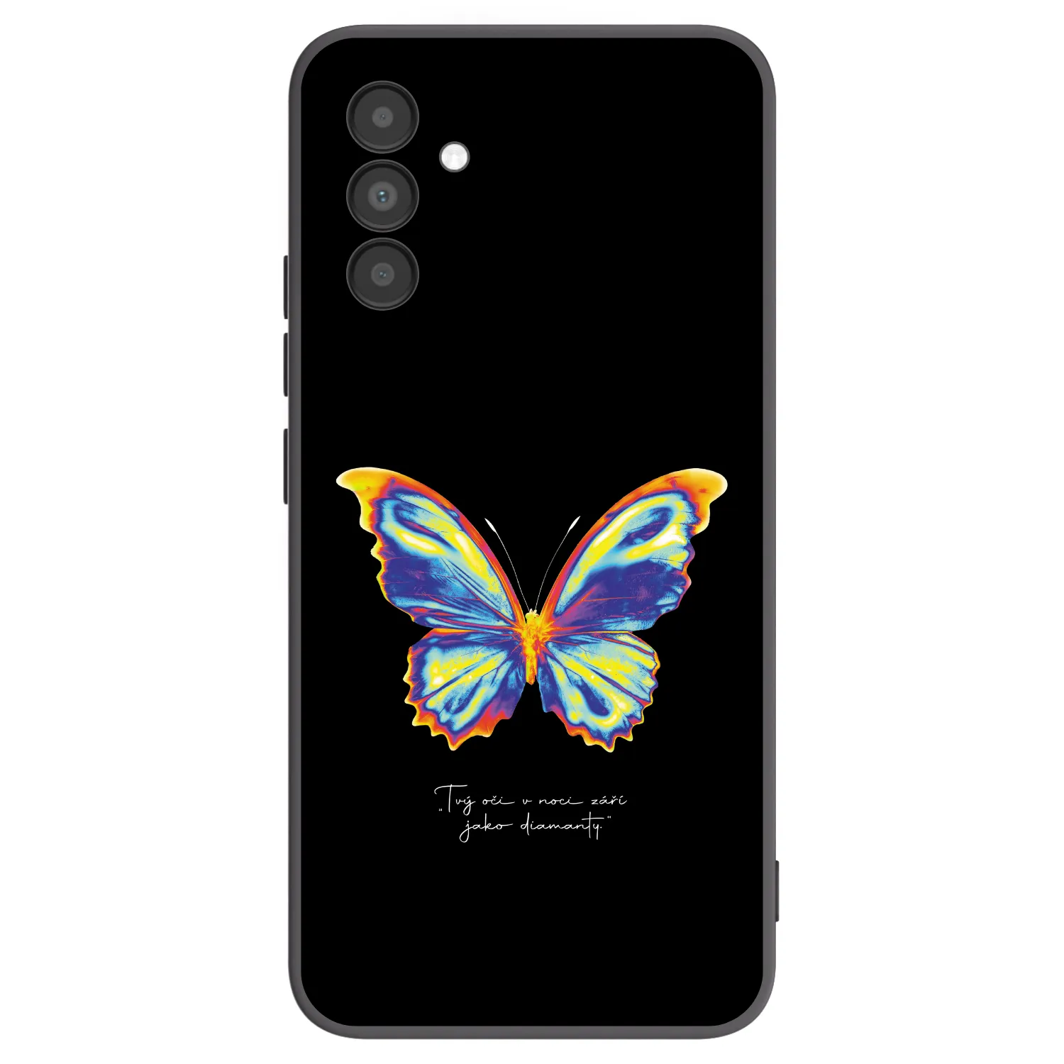 Picasee fekete szilikon tok az alábbi mobiltelefonokra Samsung Galaxy A04s A047F - Diamanty Black