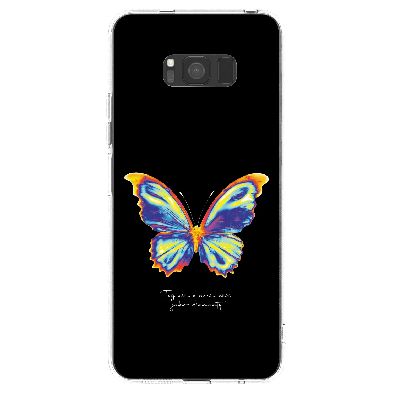 Picasee átlátszó szilikon tok az alábbi mobiltelefonokra Samsung Galaxy S8 G950F - Diamanty Black