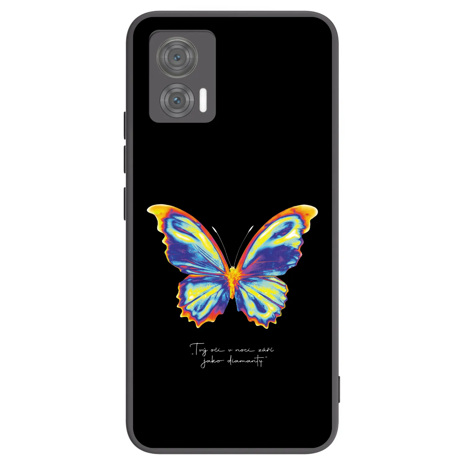Picasee fekete szilikon tok az alábbi mobiltelefonokra Motorola Edge 30 Neo - Diamanty Black
