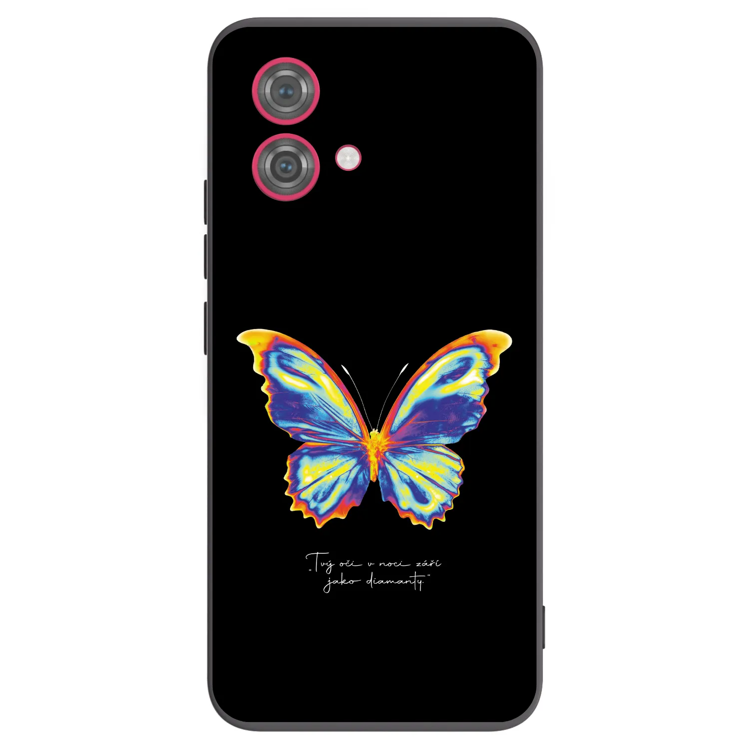 Picasee fekete szilikon tok az alábbi mobiltelefonokra Motorola Moto G84 5G - Diamanty Black