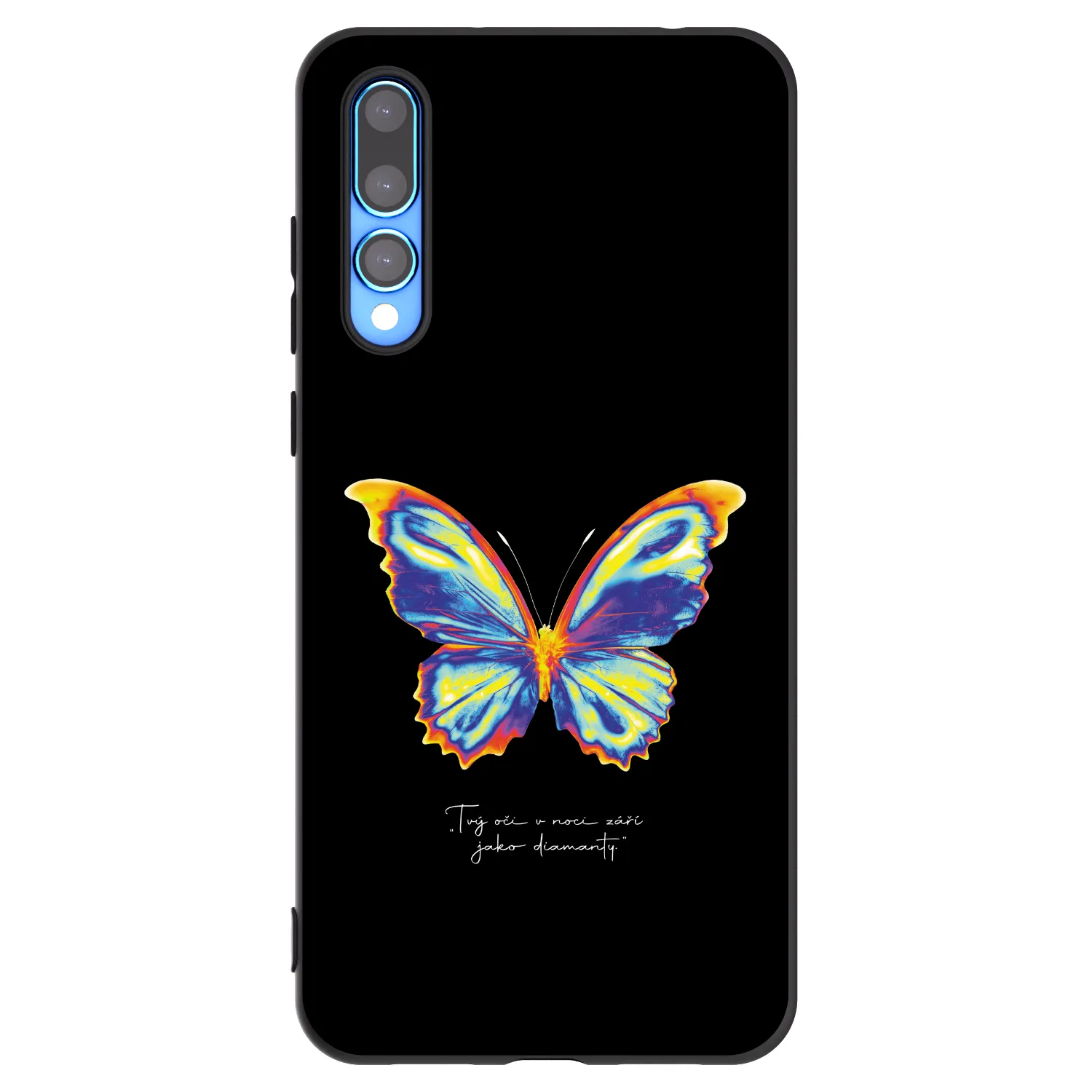 Picasee fekete szilikon tok az alábbi mobiltelefonokra Huawei P20 Pro - Diamanty Black