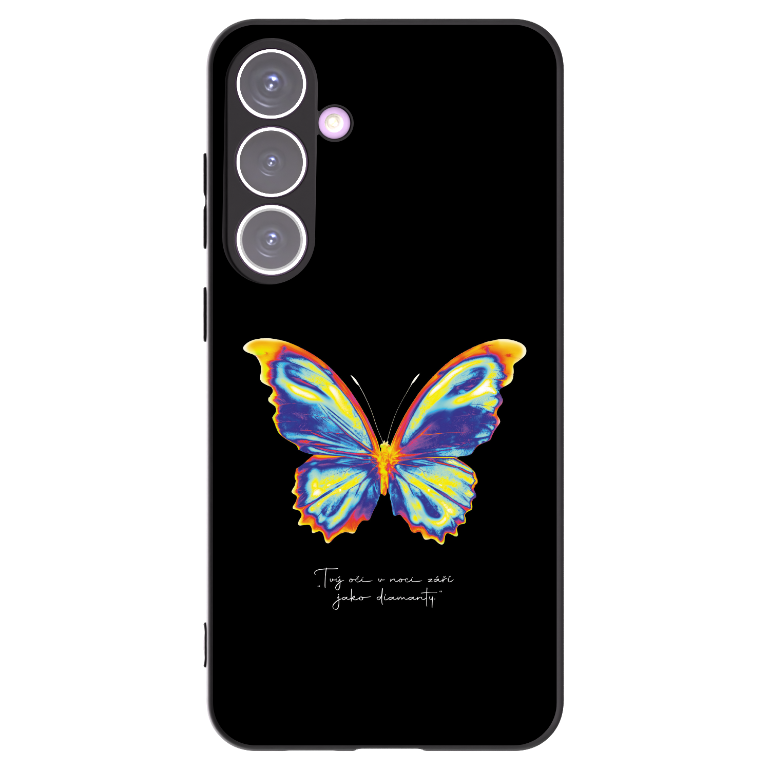 Picasee fekete szilikon tok az alábbi mobiltelefonokra Samsung Galaxy S24+ S926B 5G - Diamanty Black