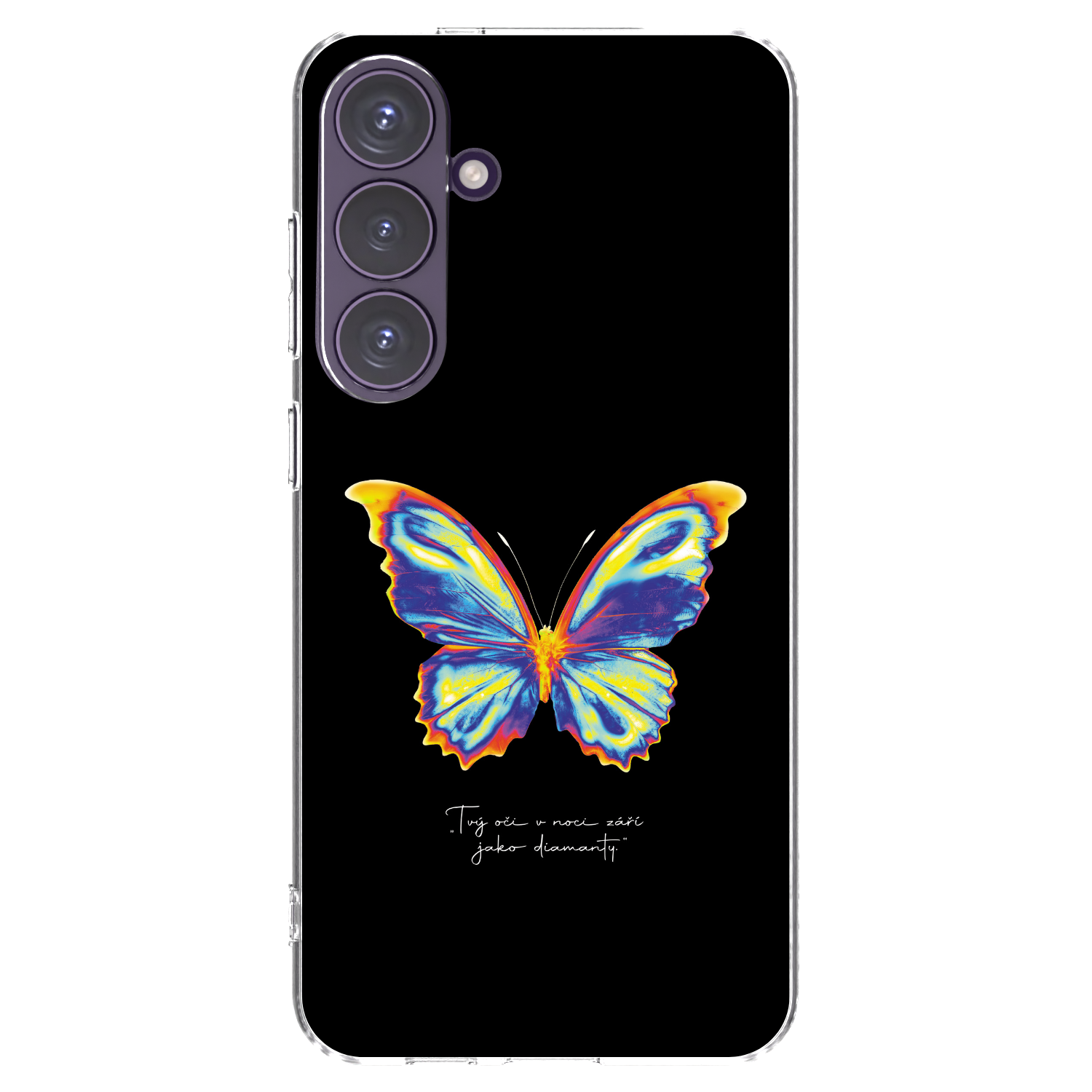 Picasee átlátszó szilikon tok az alábbi mobiltelefonokra Samsung Galaxy S24+ S926B 5G - Diamanty Black