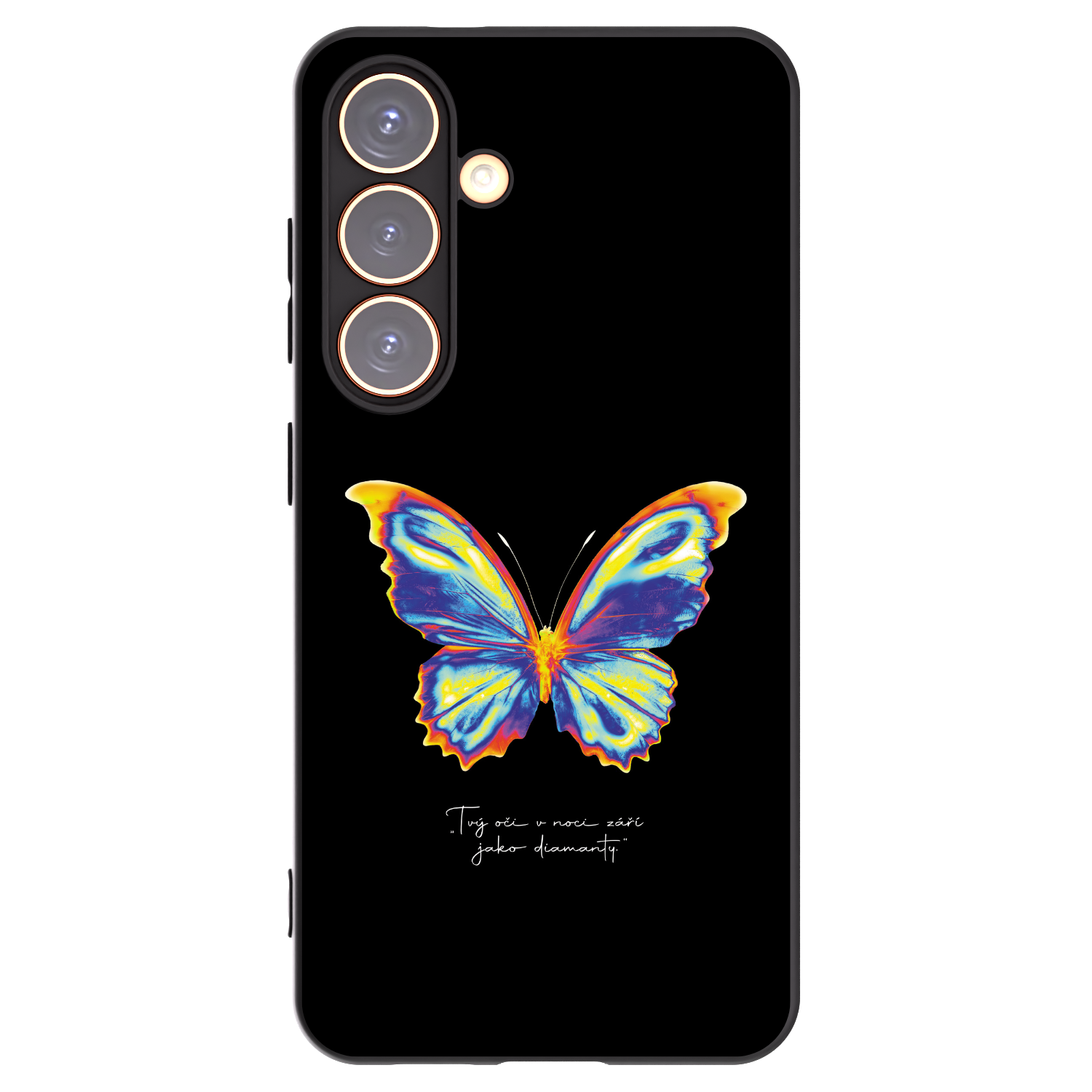 Picasee fekete szilikon tok az alábbi mobiltelefonokra Samsung Galaxy S24 S921B 5G - Diamanty Black