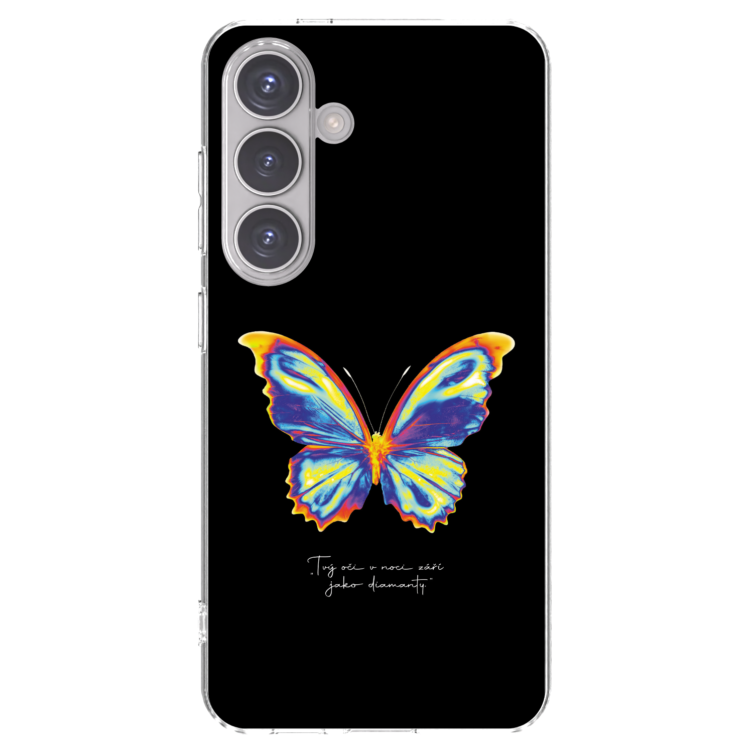 Picasee átlátszó szilikon tok az alábbi mobiltelefonokra Samsung Galaxy S24 S921B 5G - Diamanty Black