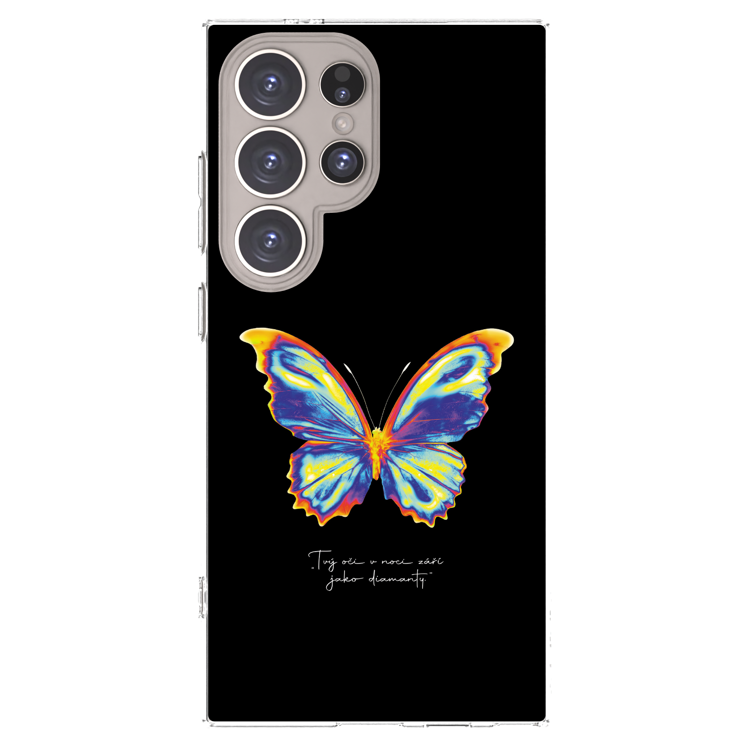 Picasee átlátszó szilikon tok az alábbi mobiltelefonokra Samsung Galaxy S24 Ultra S928B 5G - Diamanty Black