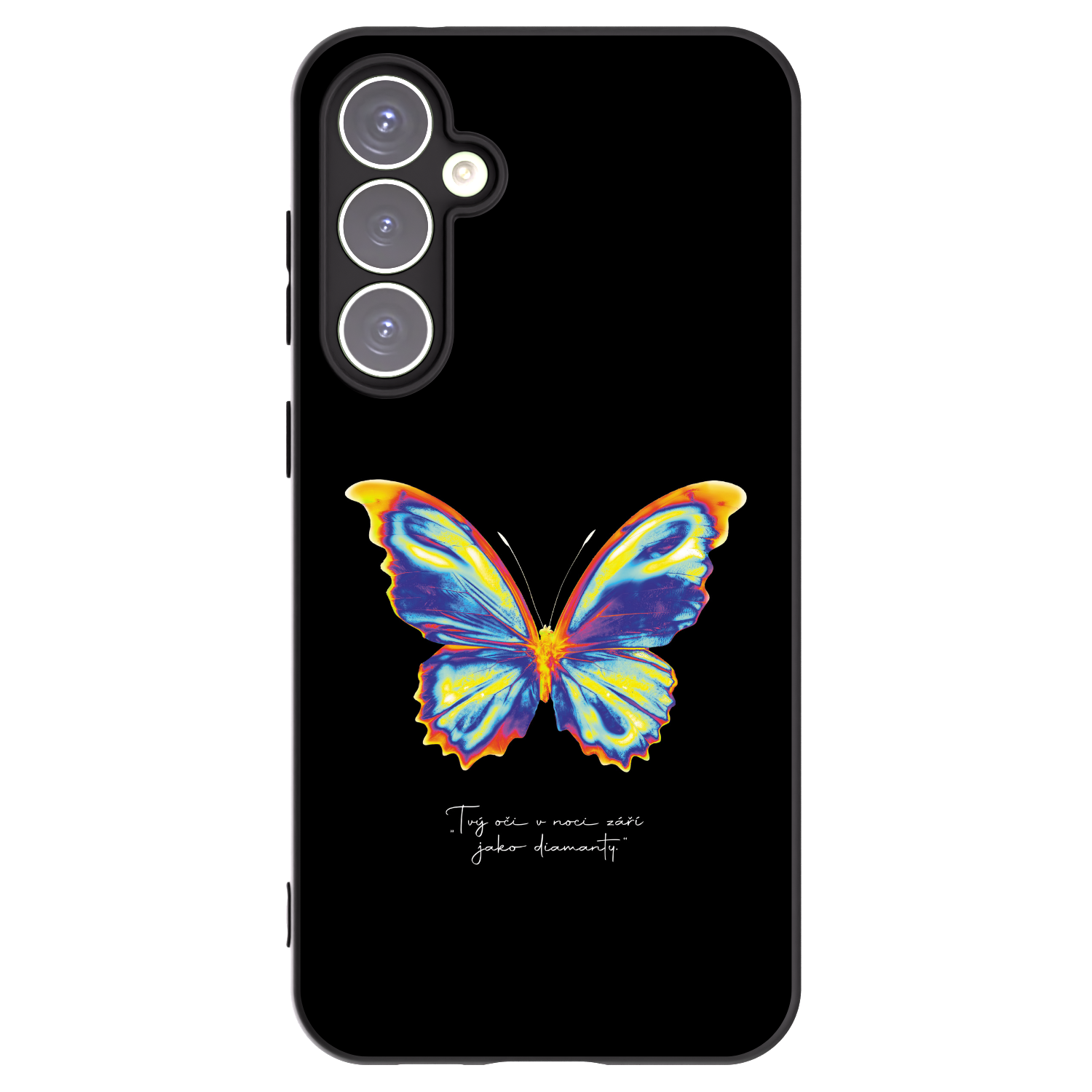 Picasee fekete szilikon tok az alábbi mobiltelefonokra Samsung Galaxy S23 FE S711B - Diamanty Black