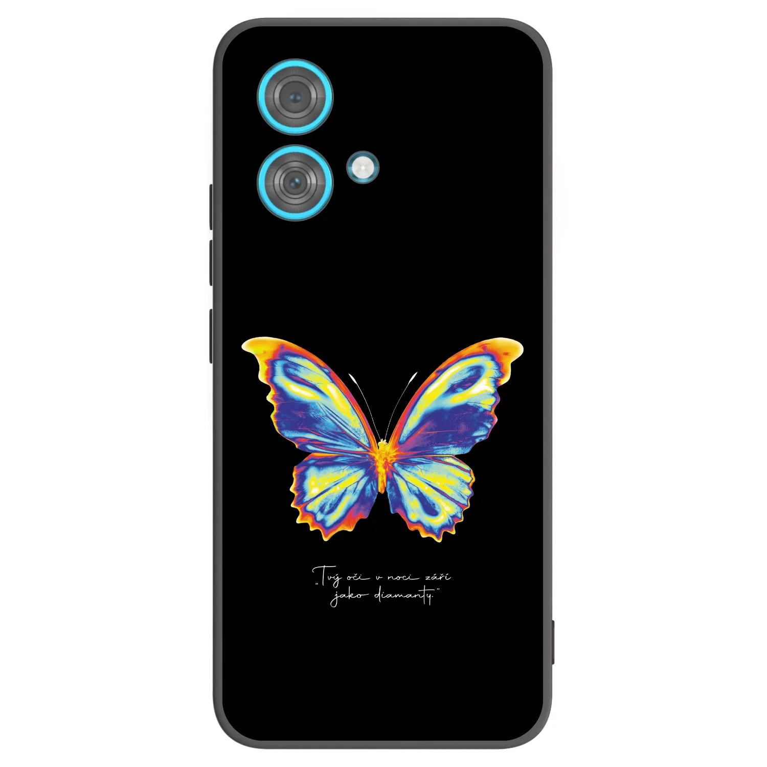 Picasee fekete szilikon tok az alábbi mobiltelefonokra Motorola Edge 40 Neo - Diamanty Black