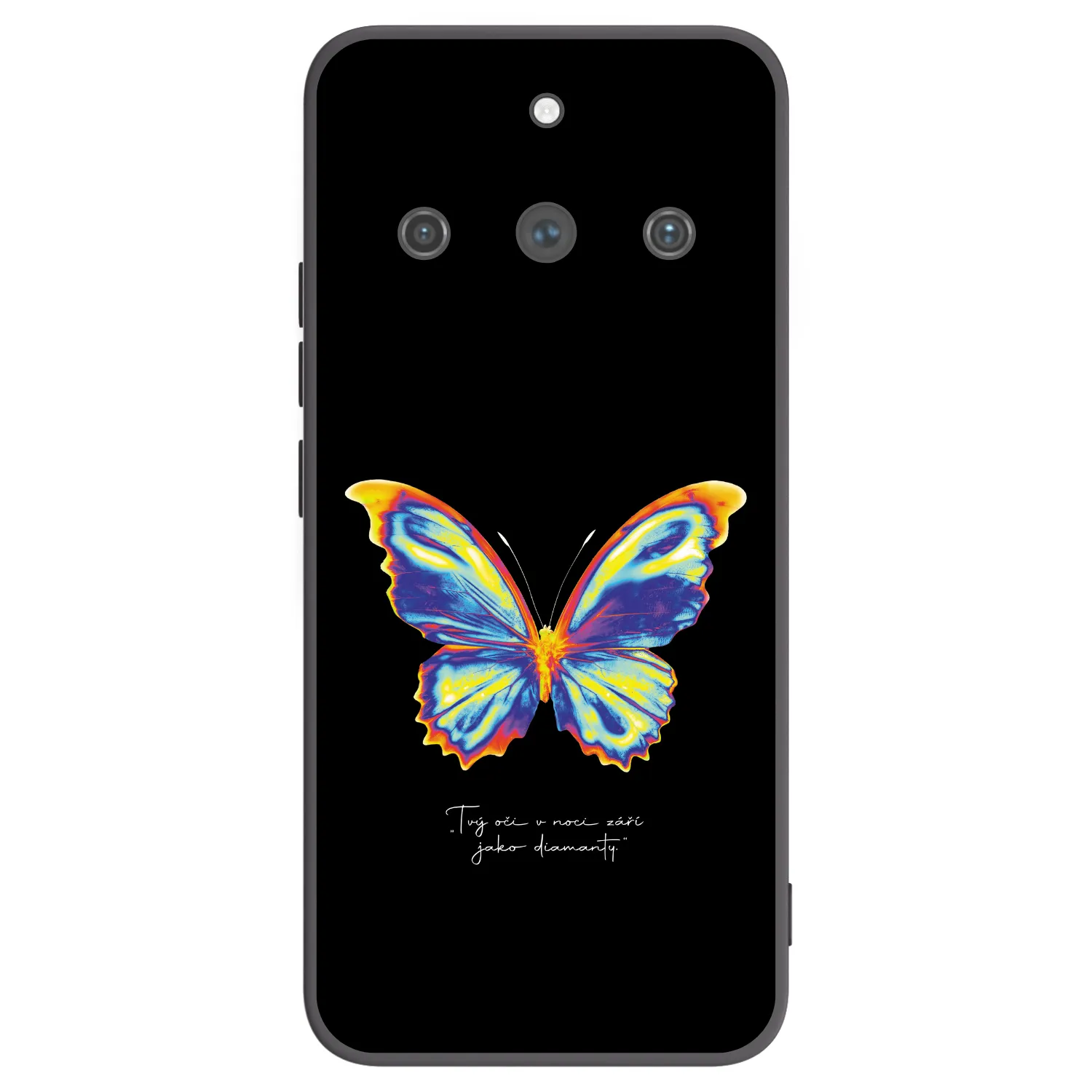 Picasee fekete szilikon tok az alábbi mobiltelefonokra Realme 11 Pro+ - Diamanty Black